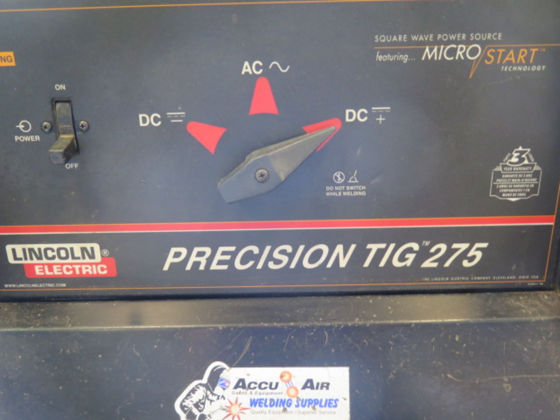 Lincoln Precision TIG275 AC/DC Square Wave Power Source s/n U1040624287 w/ Micro-Start - Image 7 of 7