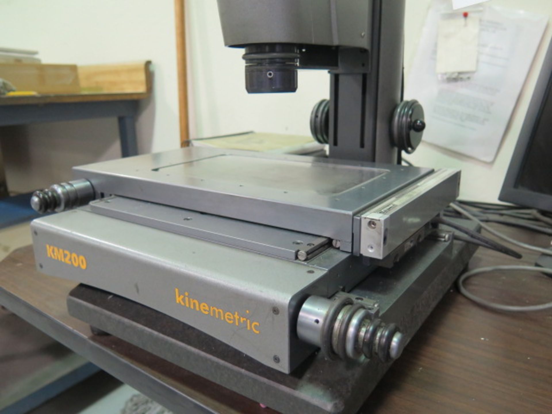 Kinemetric KM200 Video Inspection System w/ Quadra-Chek 200 Programmable DRO, Cross Hair - Image 4 of 8