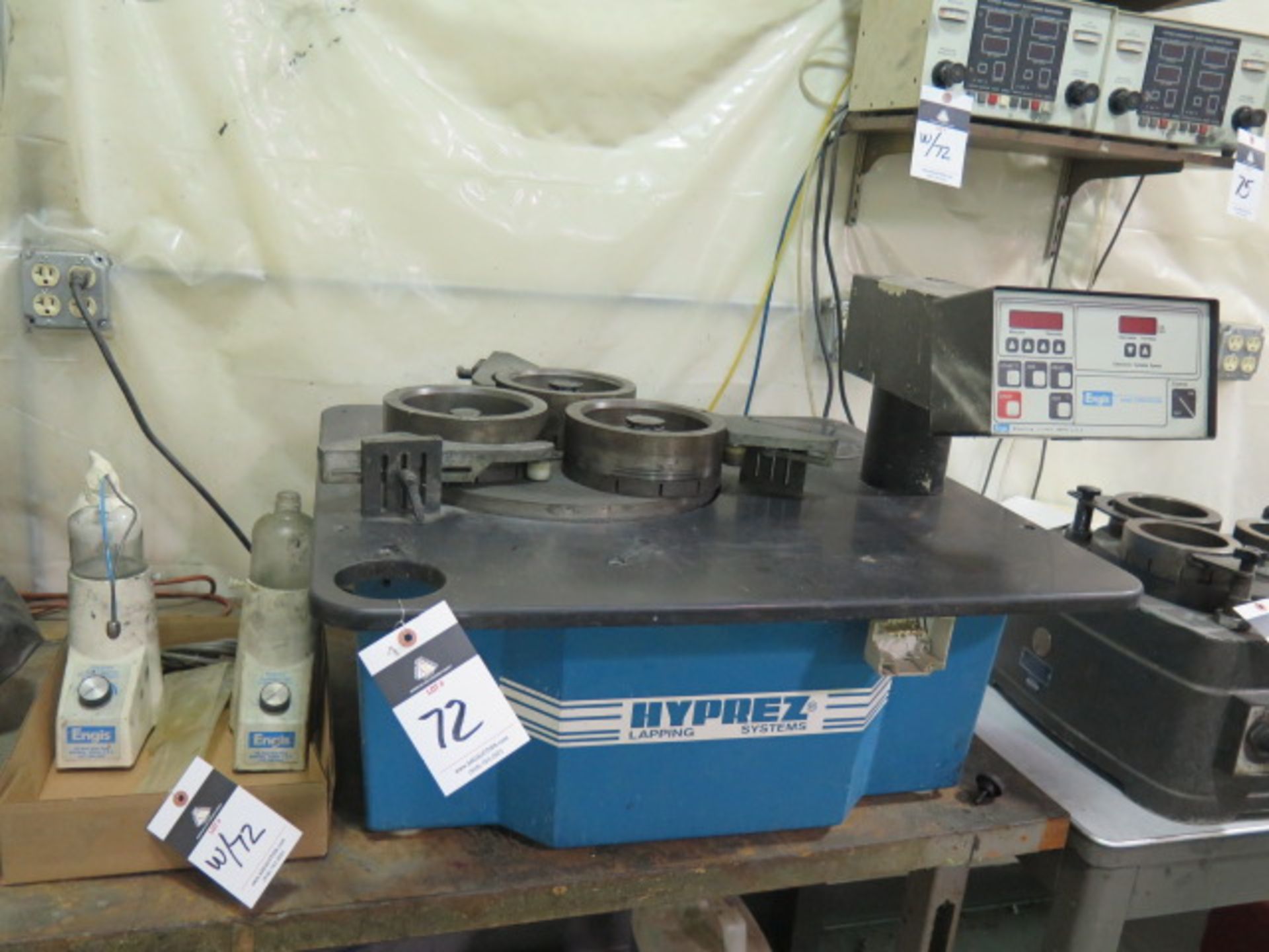 Engis Corp “Hyprex Lapping System” s/n 726LM15 w/ Engis Digital Controls, 15” Lapping Plate,