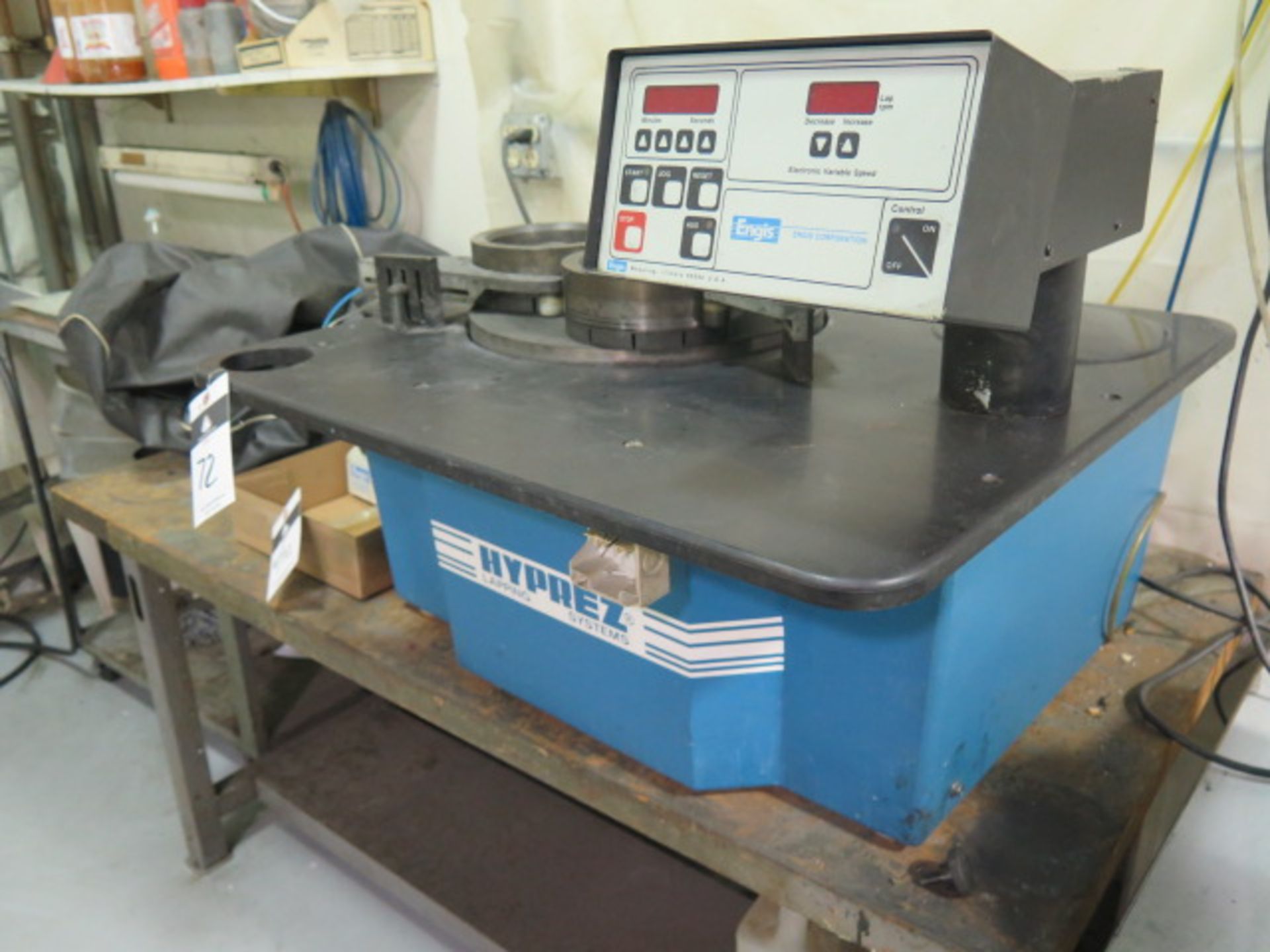 Engis Corp “Hyprex Lapping System” s/n 726LM15 w/ Engis Digital Controls, 15” Lapping Plate, - Image 5 of 10