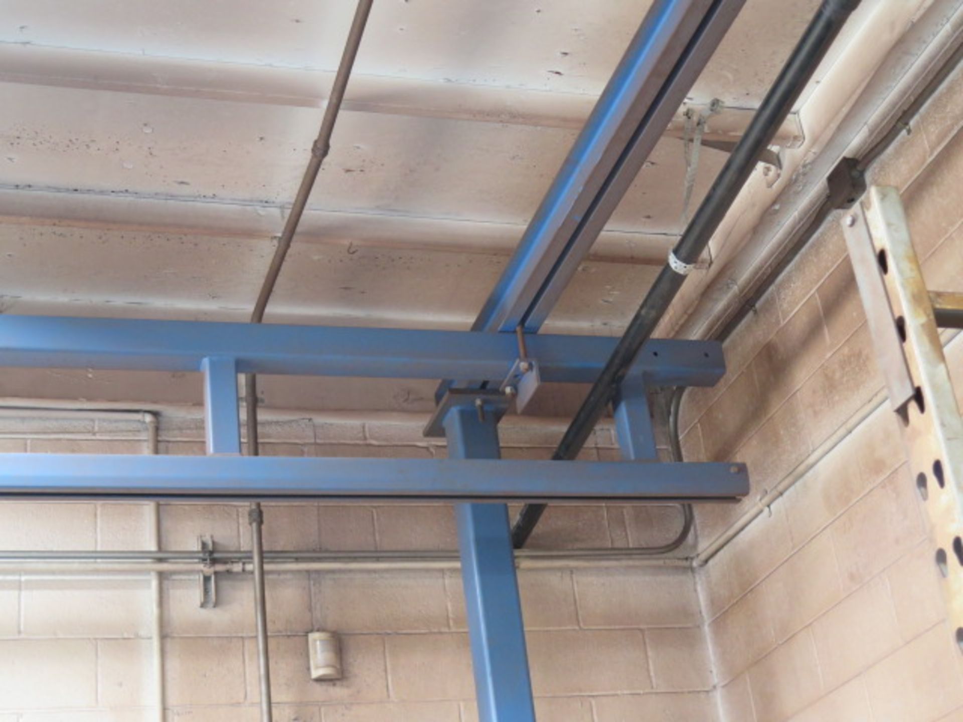 Gorbel 1 Ton 4-Post Gantry System w/ Coffing 1 Ton Electric Hoist, Approx 22’ Span x 33’ - Image 3 of 9