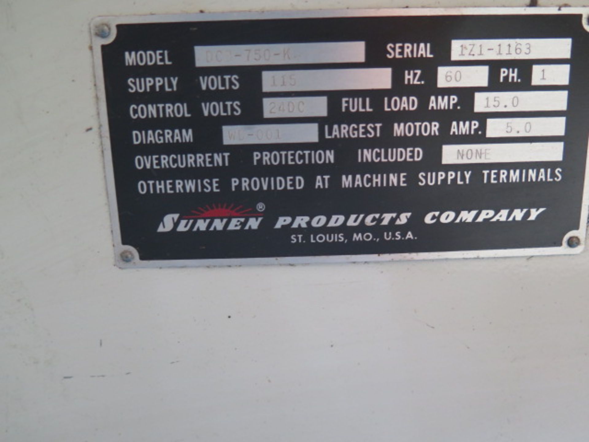 Sunnen DCB-750-K Dynamic Crankshaft Balancer s/n 1Z1-1163 w/ Sunnen Digital Controls, Milwaukee - Image 10 of 10