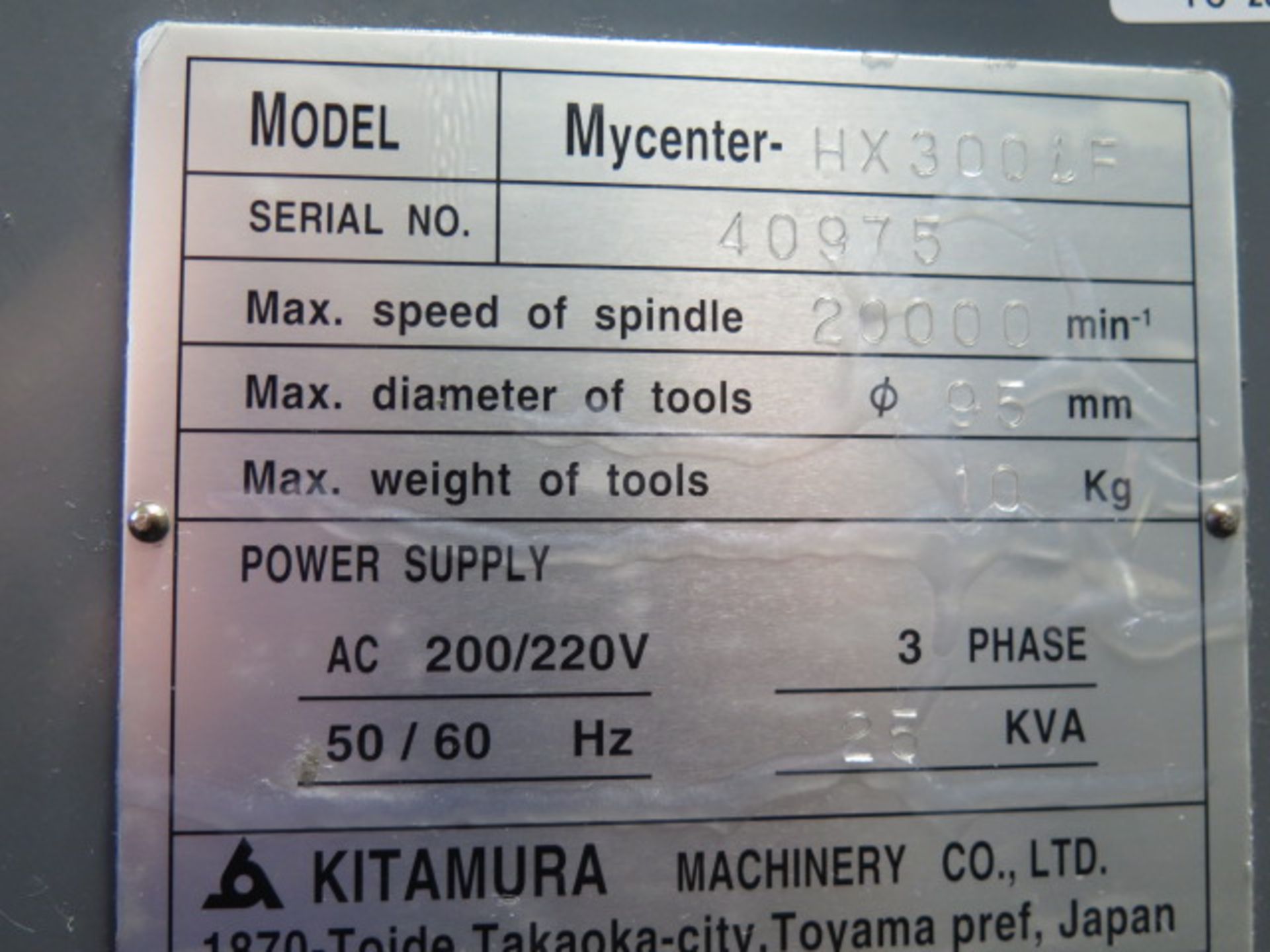 Kitamura Mycenter-HX300iF 2-Pallet 4-Axis CNC Horizontal Machining Center s/n 40975 w/ Fanuc Series - Image 22 of 22