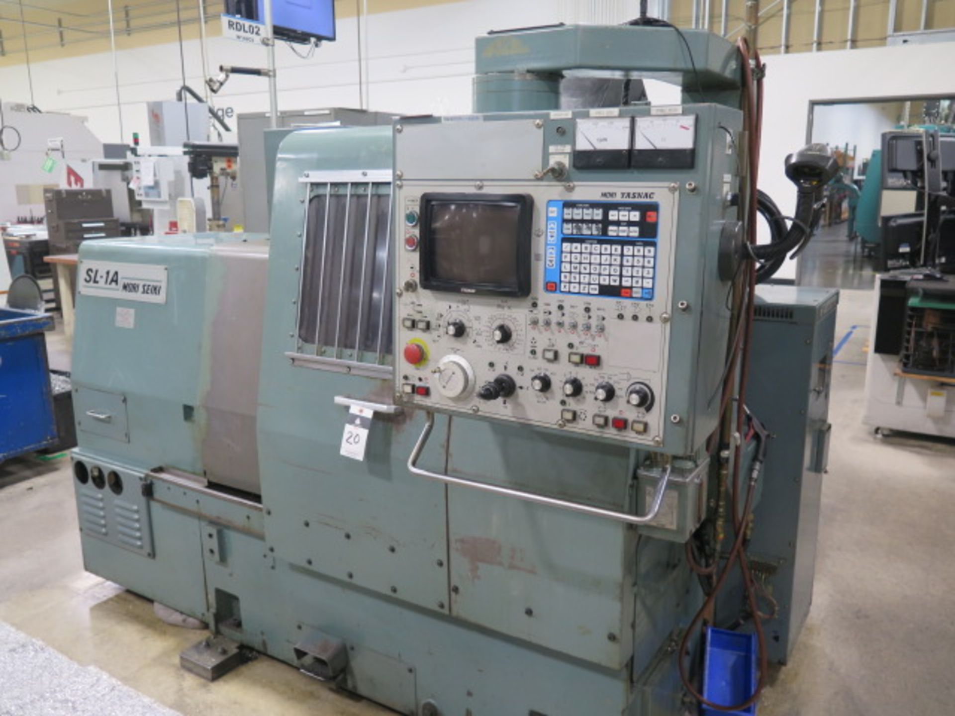 Mori Seiki SL-1A CNC Turning Center s/n 67 w/ Yasnac LX1 Controls, 12-Station Turret, Hydraulic Tai - Image 2 of 13