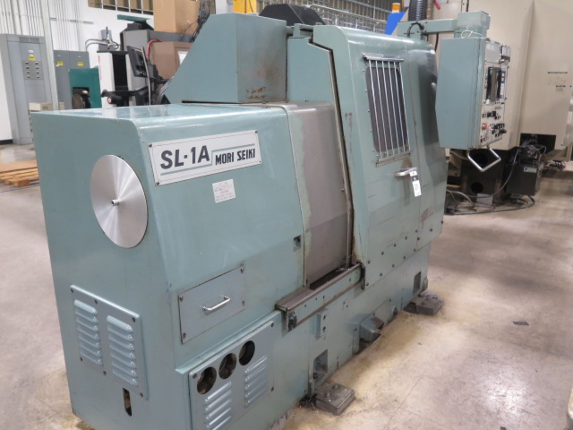 Mori Seiki SL-1A CNC Turning Center s/n 67 w/ Yasnac LX1 Controls, 12-Station Turret, Hydraulic Tai - Image 3 of 13