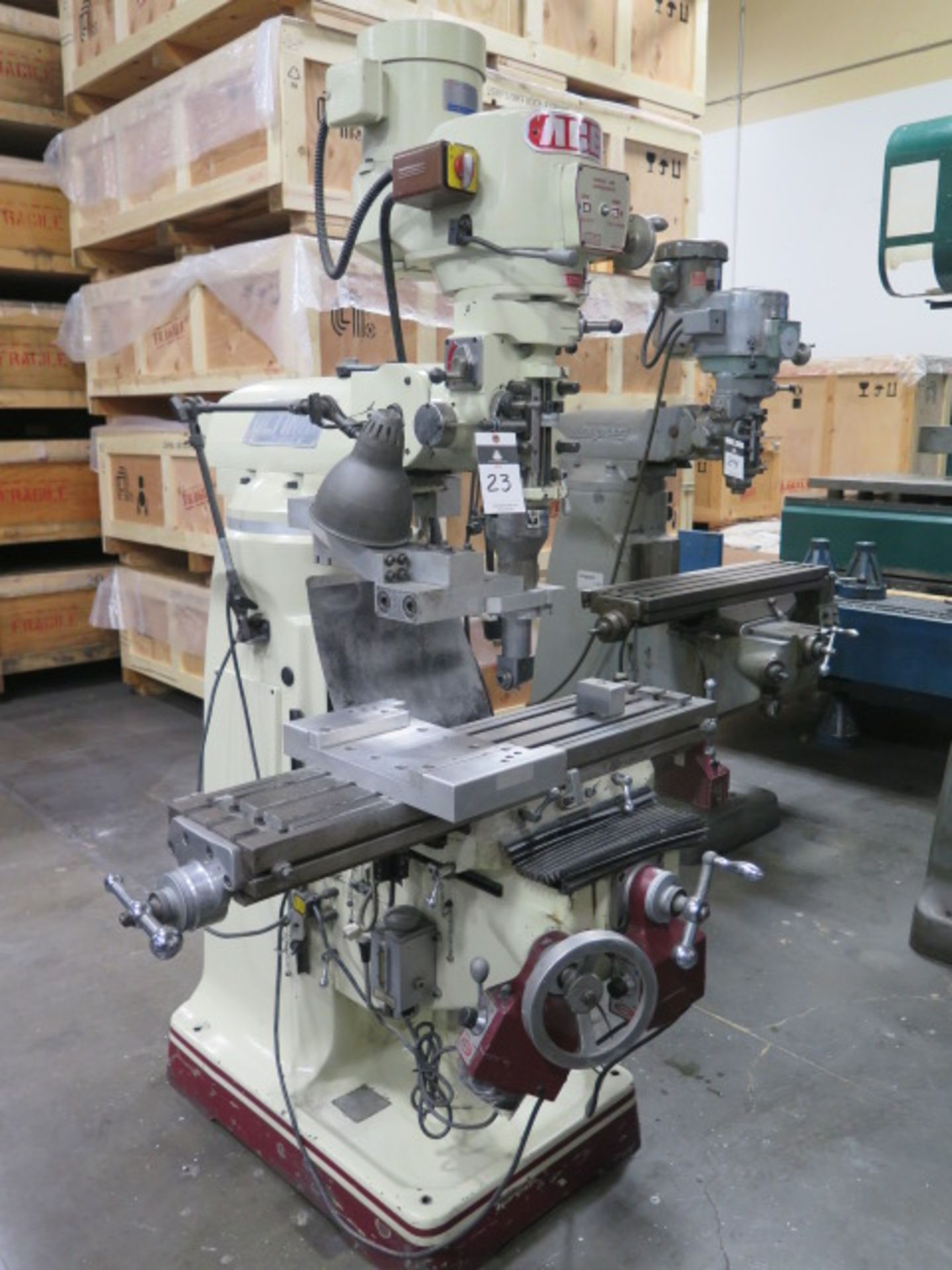 Acer Ultima Vertical Mill w/ 3Hp Motor, 60-4200 Dial Change RPM, Chrome Ways, Power “Y” and Knee Fe - Image 2 of 12