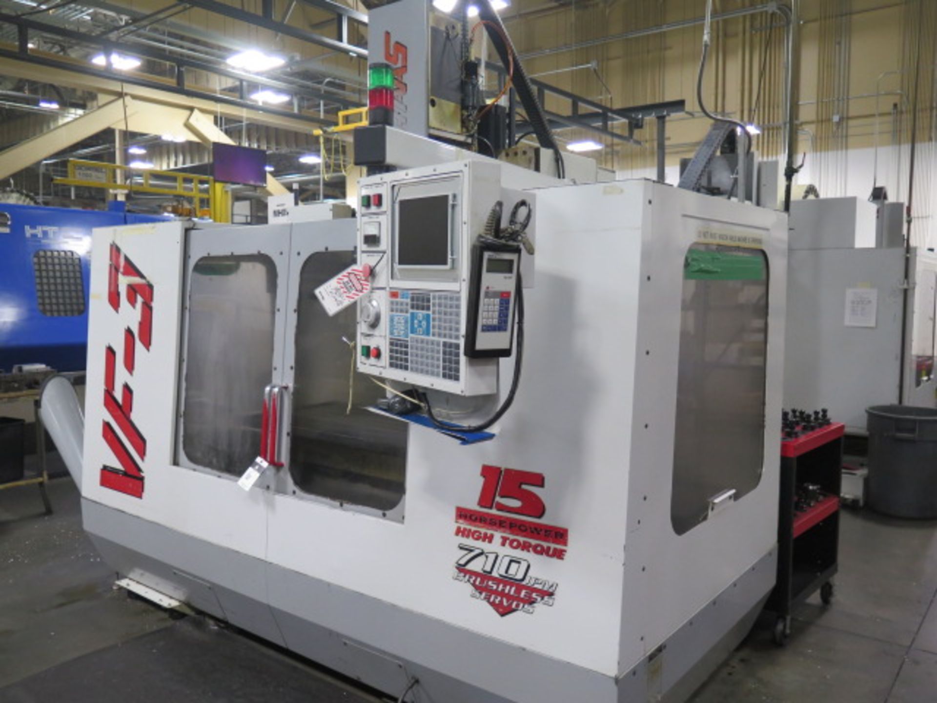 1997 Haas VF-3 4-Axis CNC Vertical Machining Center s/n 10187 w/ Haas Controls, 20-Station ATC, BT- - Image 2 of 17