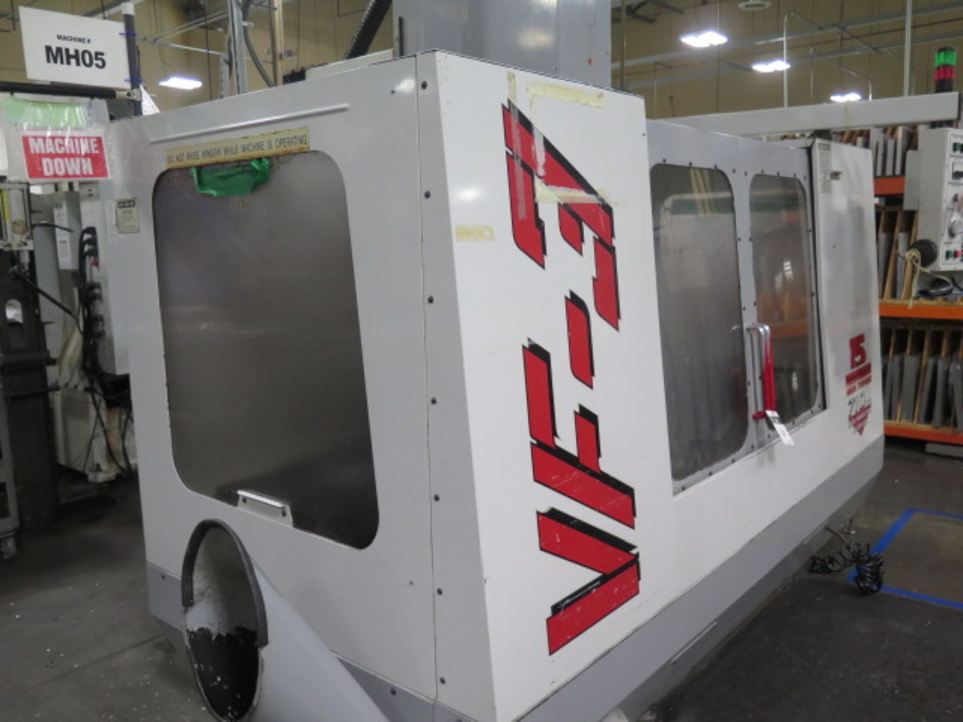 1997 Haas VF-3 4-Axis CNC Vertical Machining Center s/n 10187 w/ Haas Controls, 20-Station ATC, BT- - Image 3 of 17