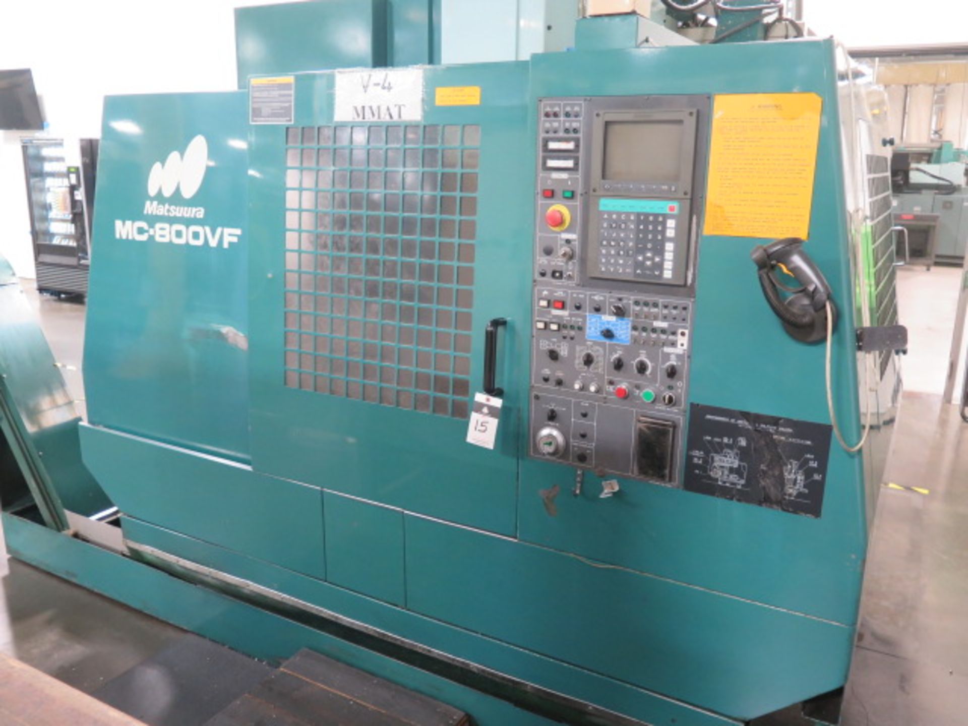 1994 Matsuura MC-800VF CNC Vertical Machining Center s/n 940610773 w/ Yasnac Controls, 30-Station A