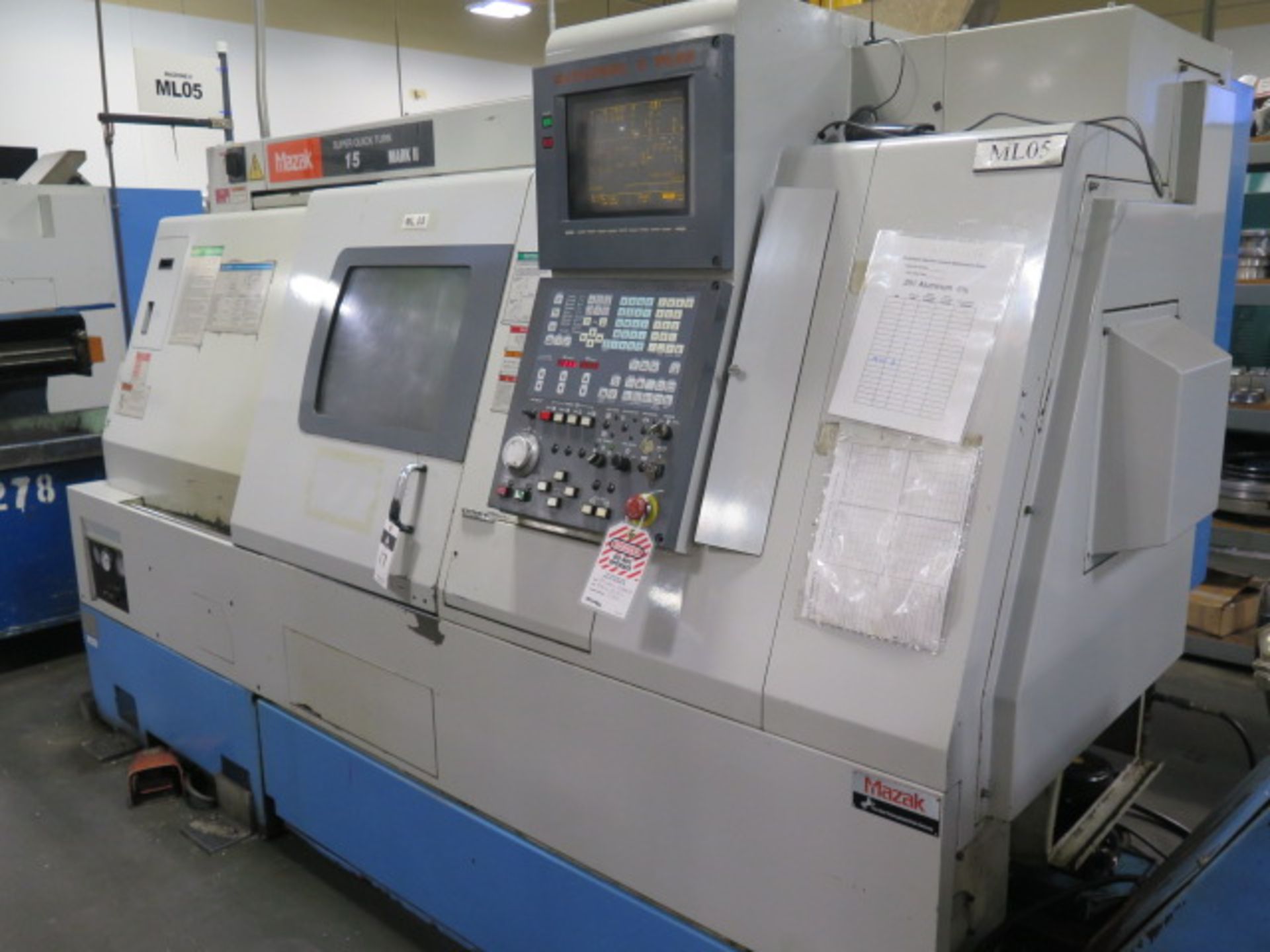 1995 Mazak SQT-15 “Super Quick Turn 15 MARK II” CNC Turning Center s/n 117193 w/ Mazatrol T-PLUS Co - Image 2 of 20