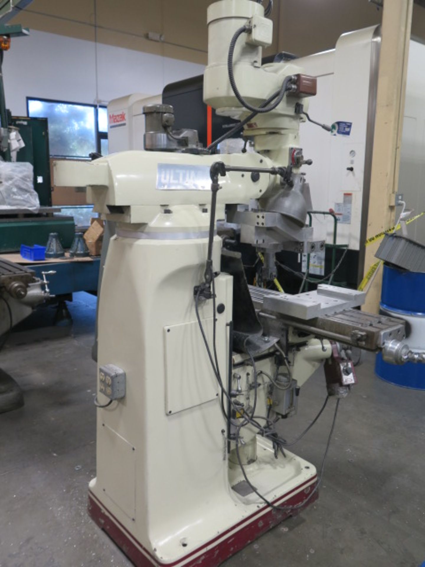 Acer Ultima Vertical Mill w/ 3Hp Motor, 60-4200 Dial Change RPM, Chrome Ways, Power “Y” and Knee Fe - Image 3 of 12
