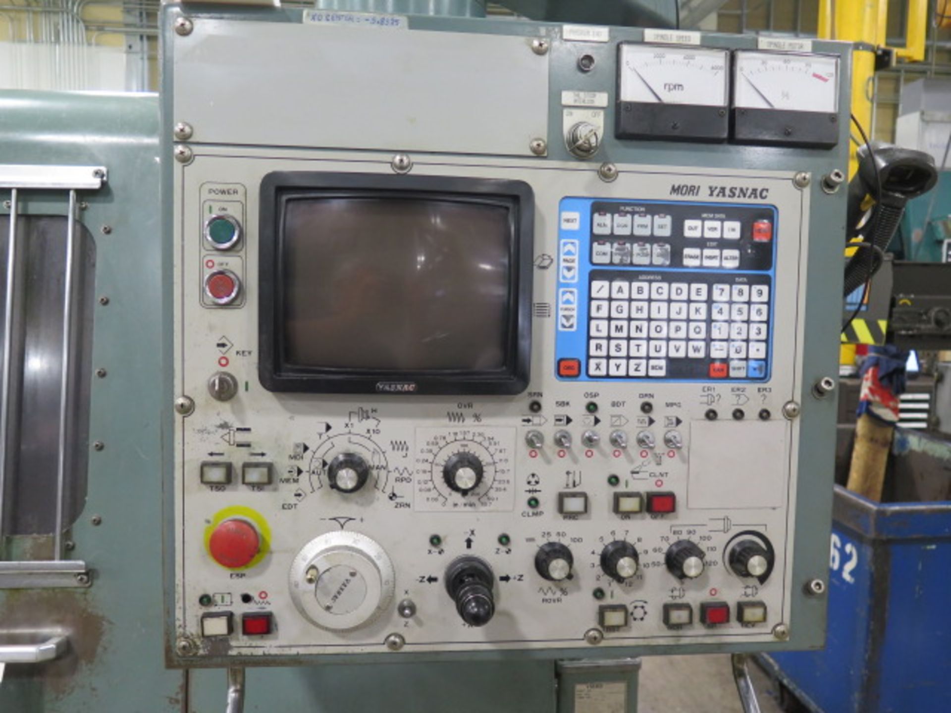 Mori Seiki SL-1A CNC Turning Center s/n 67 w/ Yasnac LX1 Controls, 12-Station Turret, Hydraulic Tai - Image 5 of 13