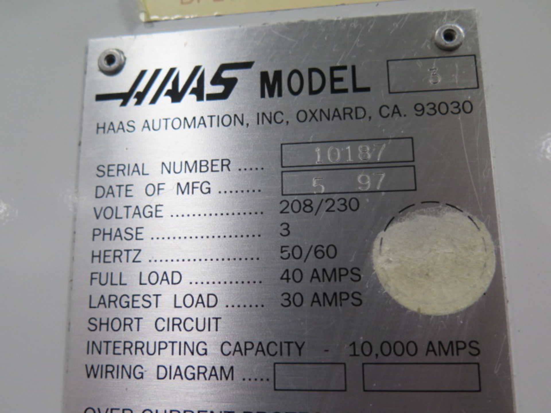 1997 Haas VF-3 4-Axis CNC Vertical Machining Center s/n 10187 w/ Haas Controls, 20-Station ATC, BT- - Image 17 of 17