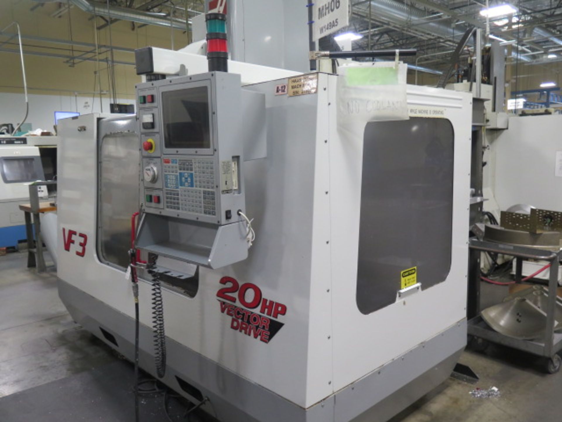 2000 Haas VF-3 4-Axis CNC Vertical Machining Center s/n 21059 w/ Haas Controls, 24-Station Side Mou - Image 2 of 19