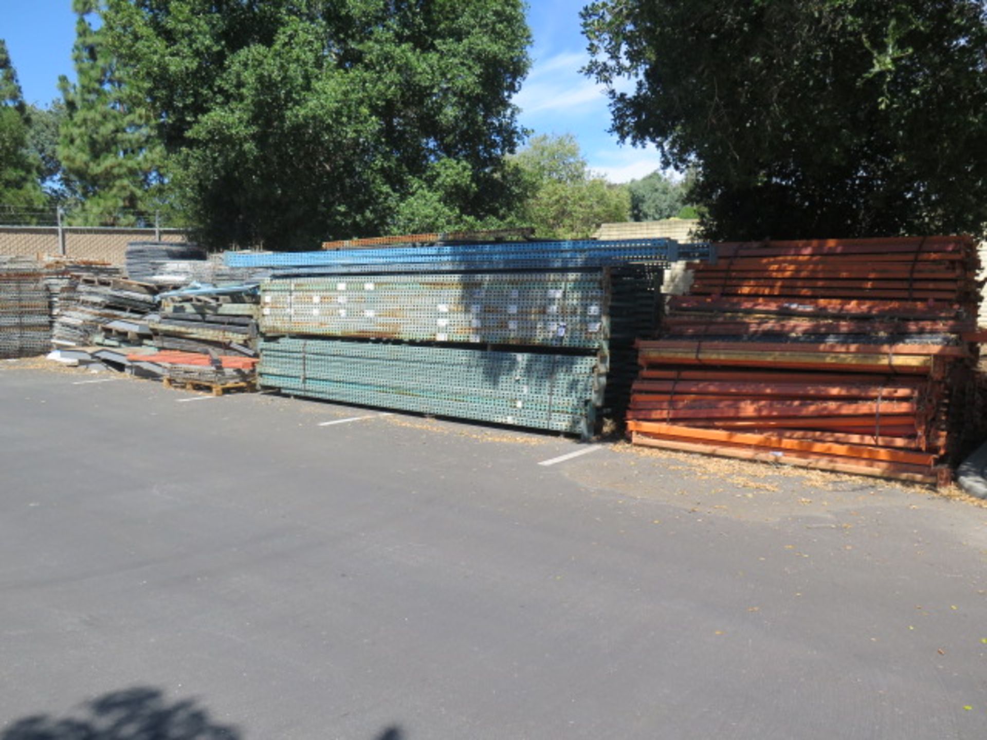 Pallet Racking (APPROX 74 Uprights, Cross Beams, Screen and Plank Shelving)