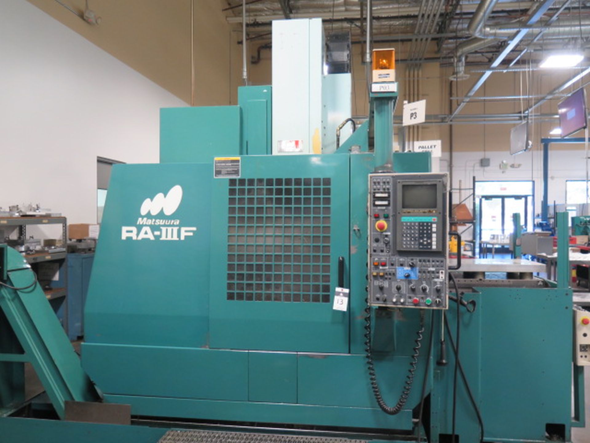 1997 Matsuura RA-IV F 2-Pallet CNC Vertical Machining Center s/n 970712531 (HAS “Y” AXIS PROBLEM) w