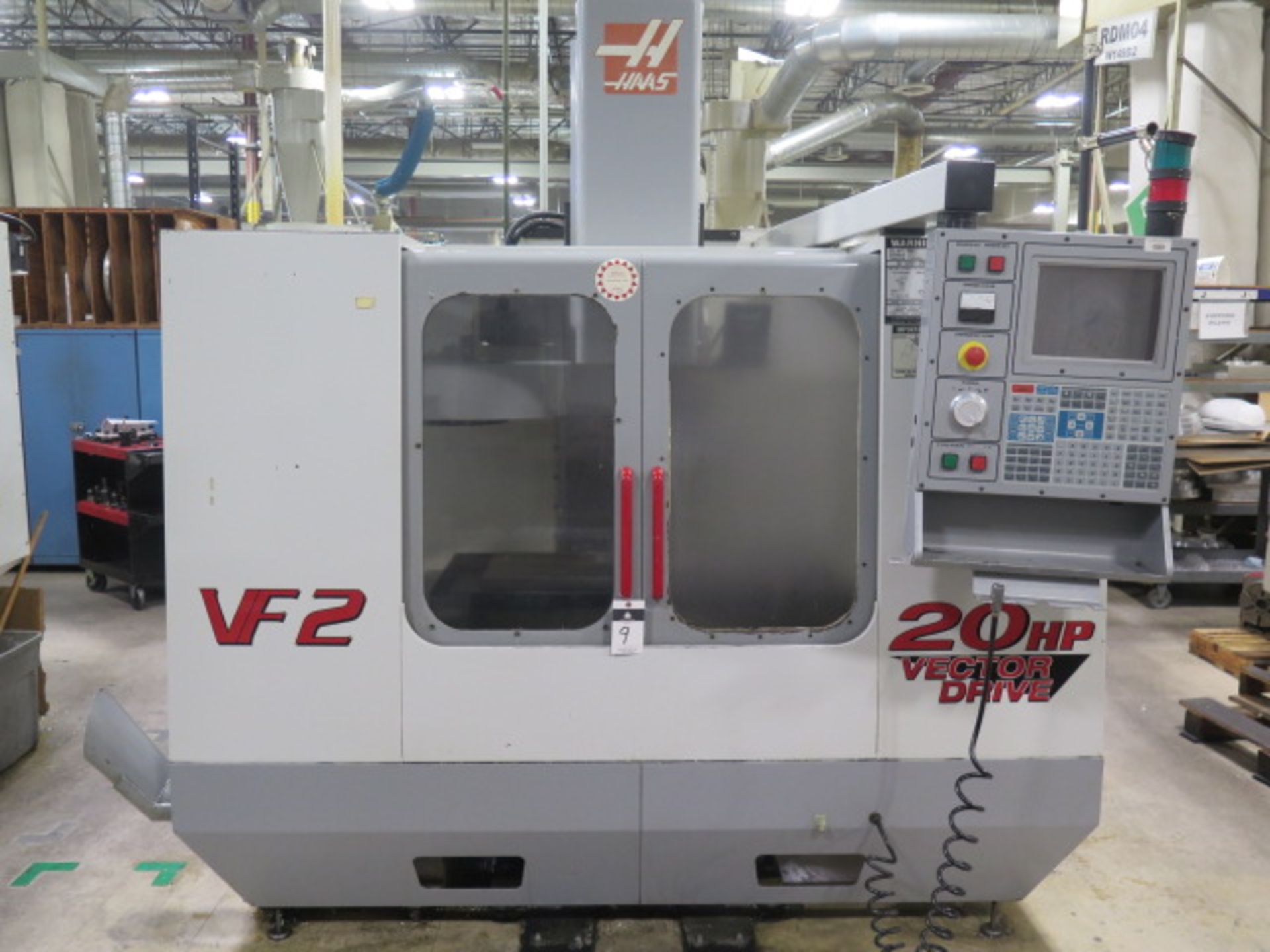 2000 Haas VF-2 4-Axis CNC Vertical Machining Center s/n 20390 w/ Haas Controls, 20-Station ATC, CAT