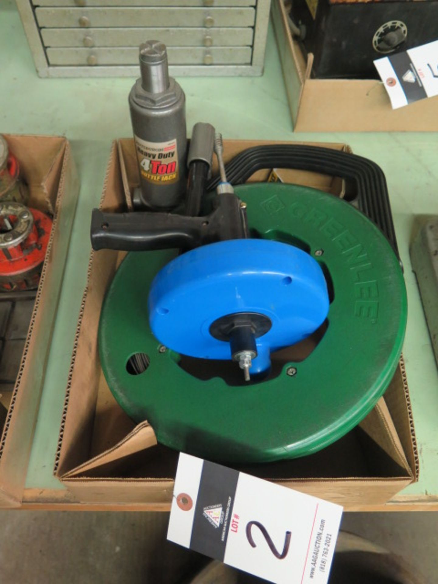 Hydraulic Bottle Jackm Fisch Tape and Drain Snake