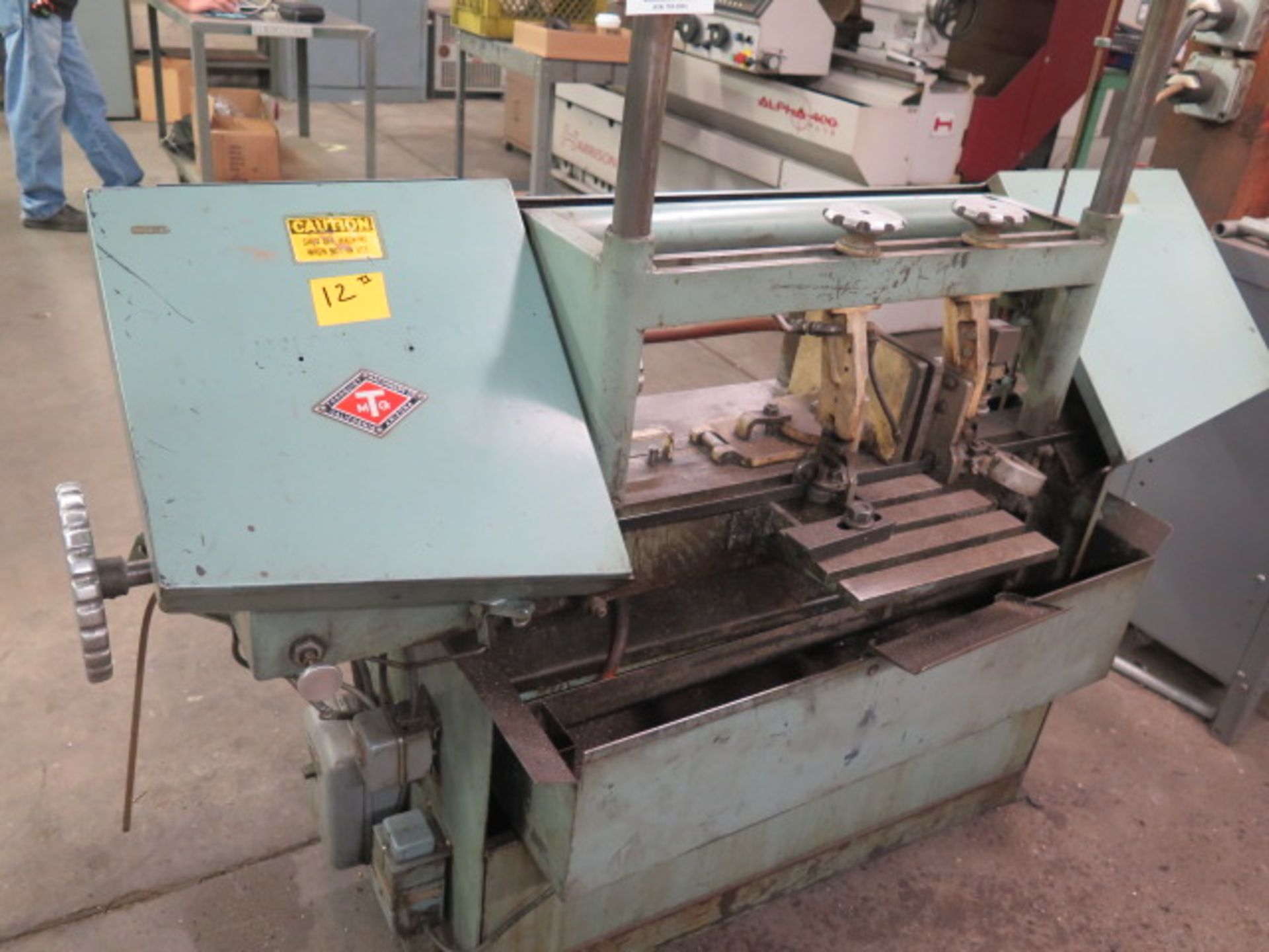 Import 9” Double Beam Horizontal Band Saw w/ Manual Clamping, Coolant - Image 3 of 4