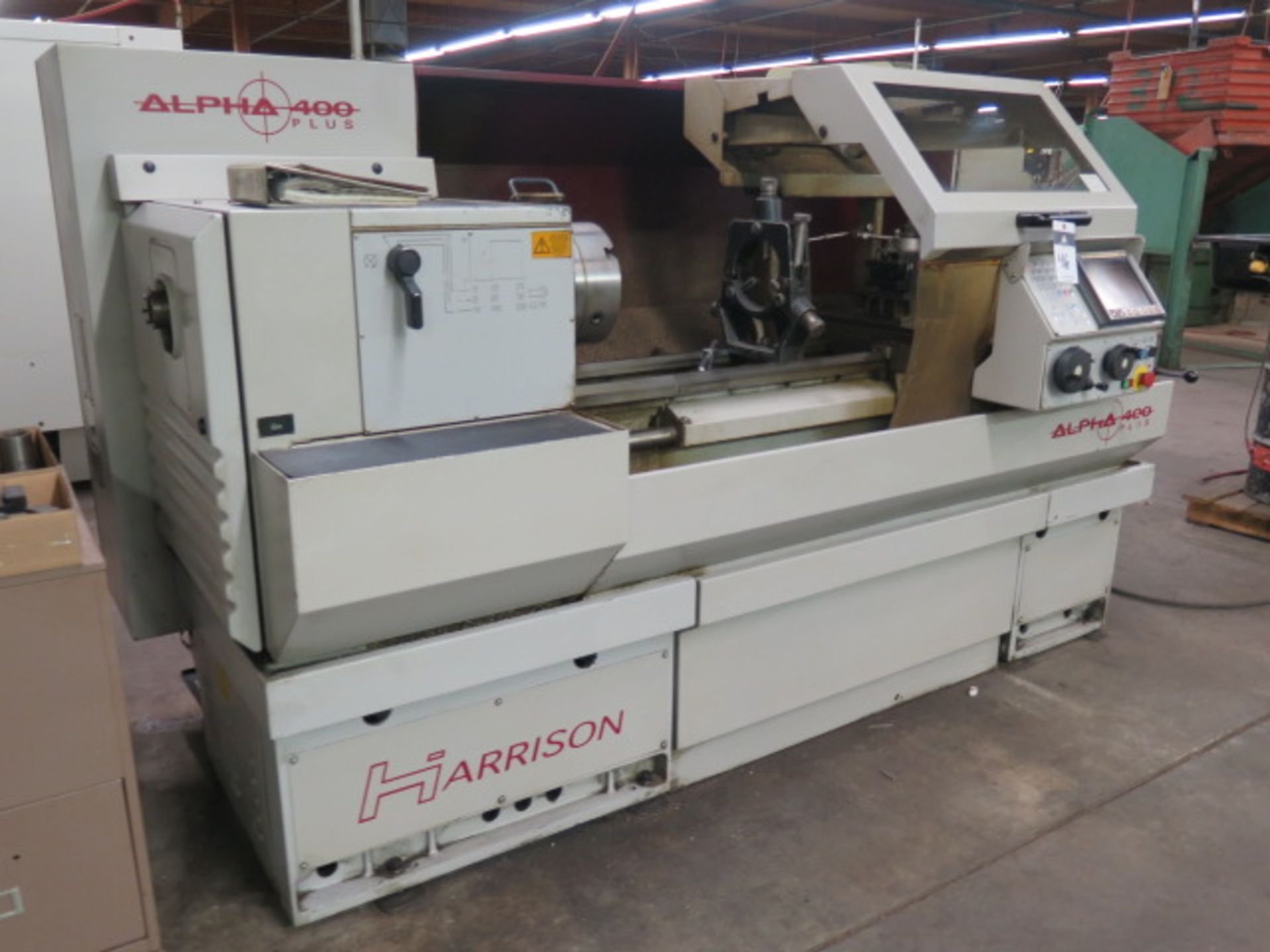 1998 Harrison “Alpha 400 PLUS” 16” x 52” CNC Lathe s/n A30605 w/ Harrison-GE Fanuc Controls, 15-2400 - Image 2 of 12