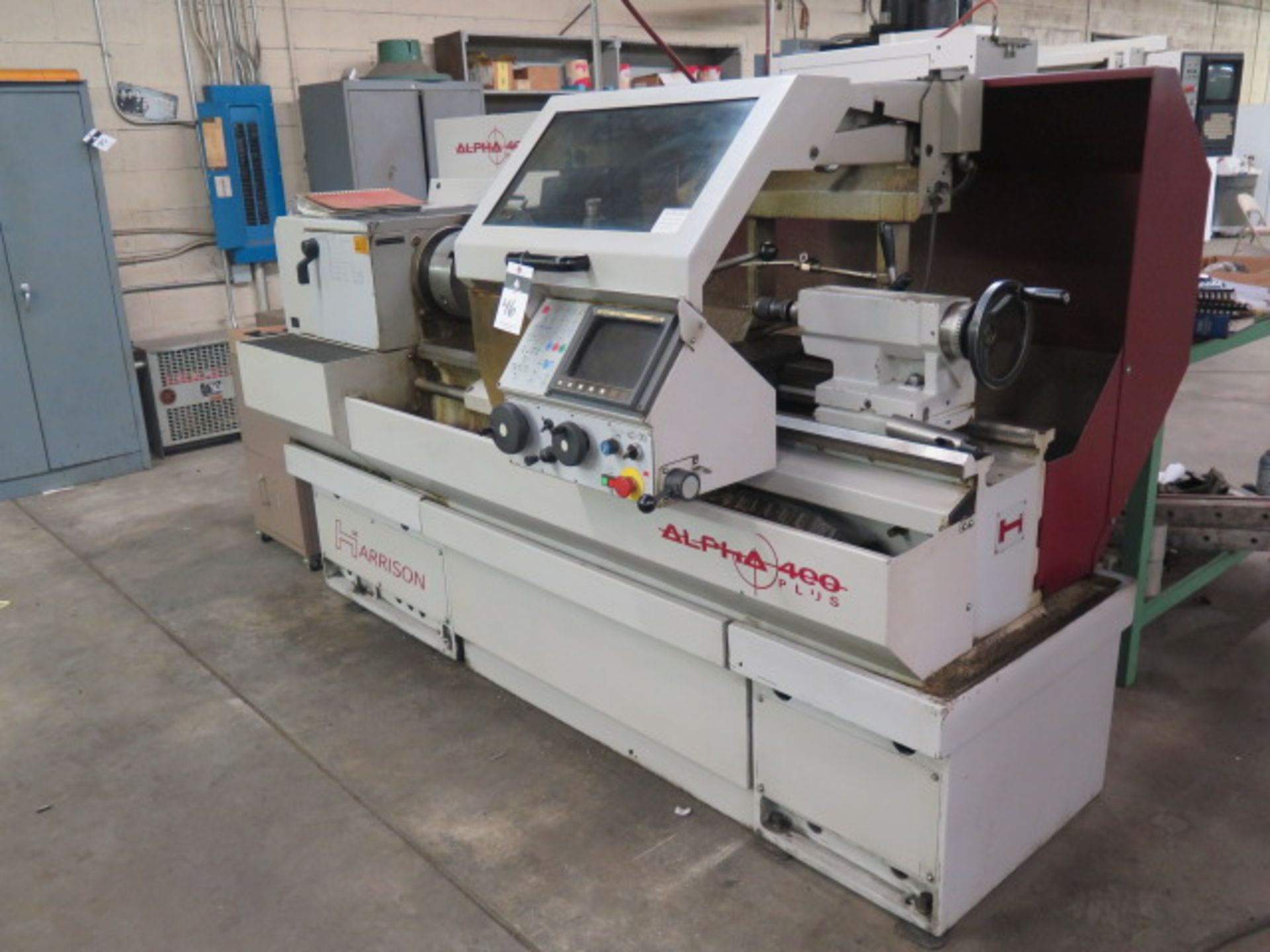 1998 Harrison “Alpha 400 PLUS” 16” x 52” CNC Lathe s/n A30605 w/ Harrison-GE Fanuc Controls, 15-2400 - Image 3 of 12