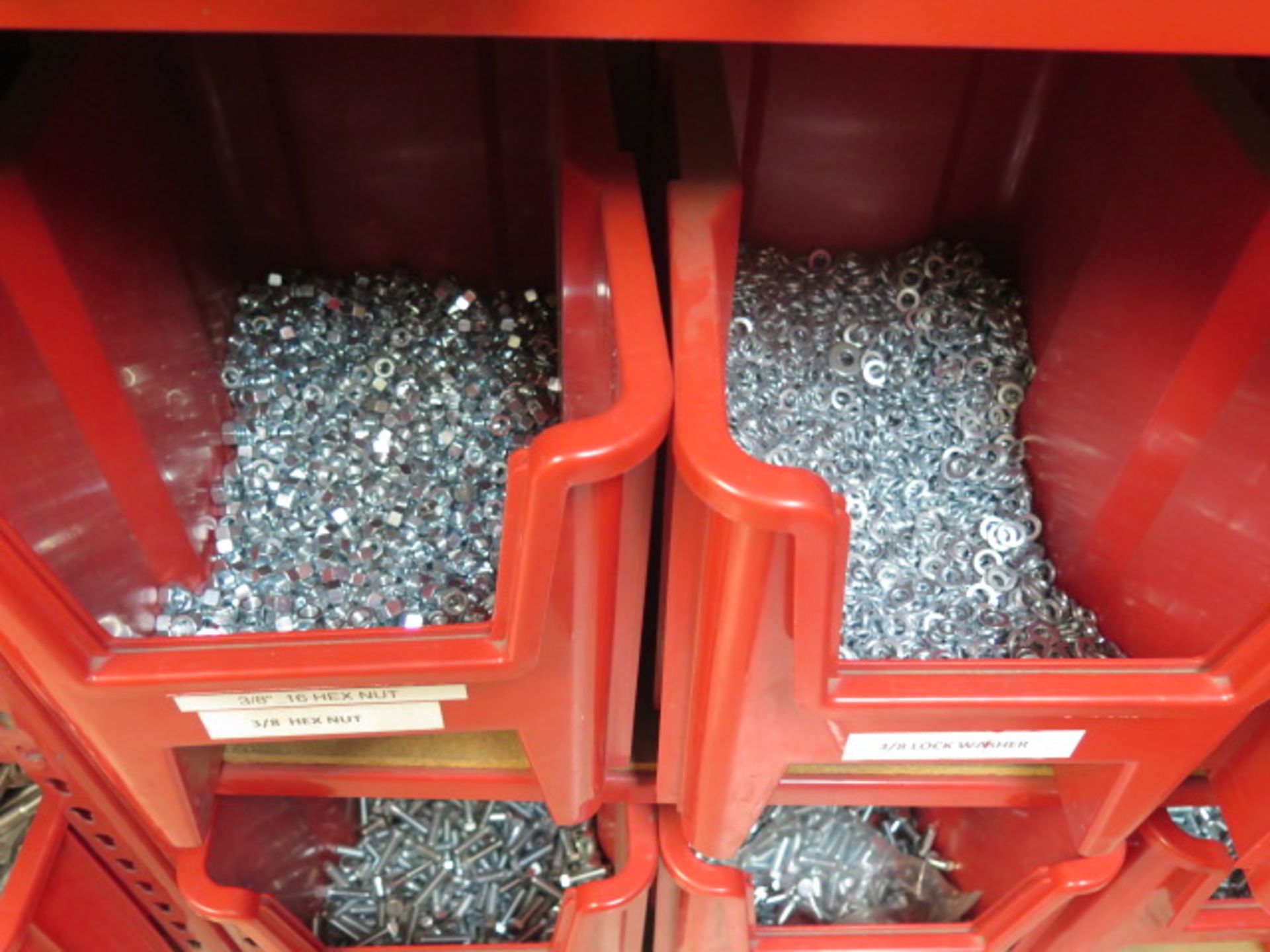Large Quantity of Stainless Steel, Zink, Nylon Hardware and Anchor Bolts w/ Storage Bins and - Image 13 of 13