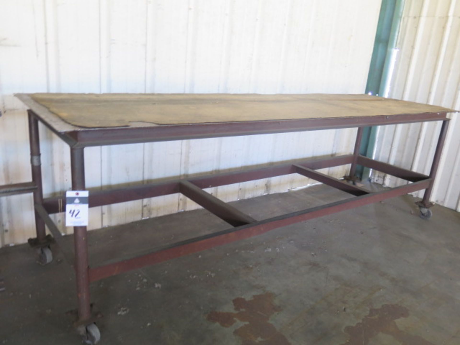36" x 120" Rolling Steel Table