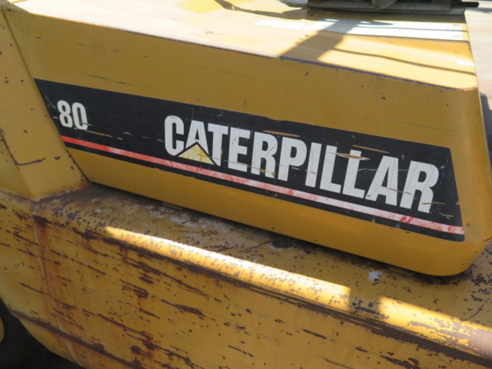 Caterpillar 80 8000 Lb Cap LPG Forklift w/ 2-Stage Mast, Side Shift, Pneumatic Yard Tires - Image 3 of 9