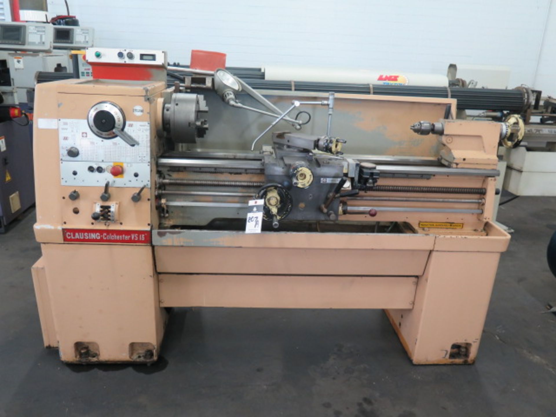 Clausing-Colchester VS-13" 13" x 42" Geared Head Lathe s/n 211/0002/00309DD w/ 21-3100 RPM, Inch/