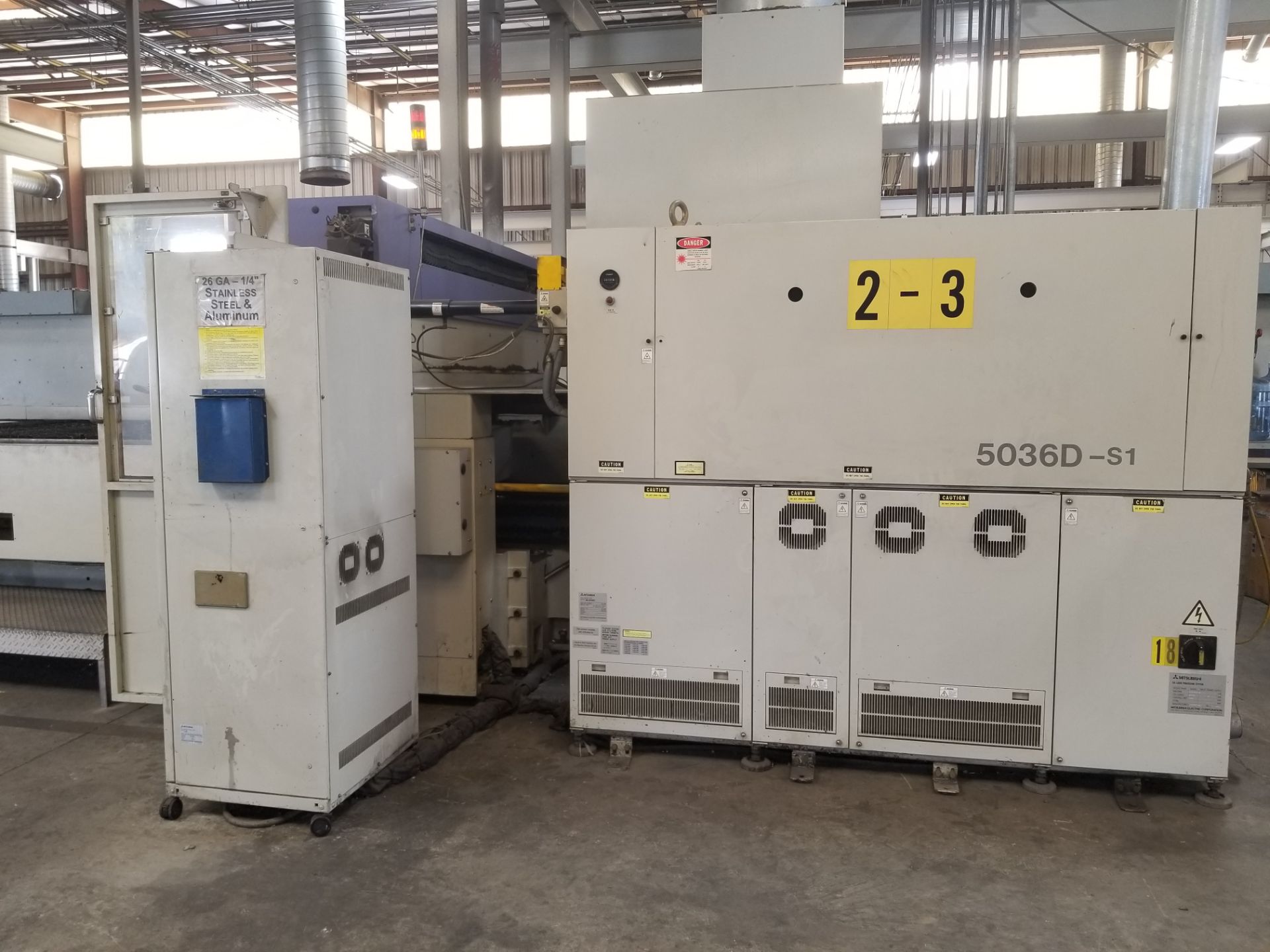 2000 Mitsubishi 2512 HDII P(S) 3000 Watt CNC Laser Contour Machine s/n 6025HDII037 w/ Mitsubishi - Image 5 of 5