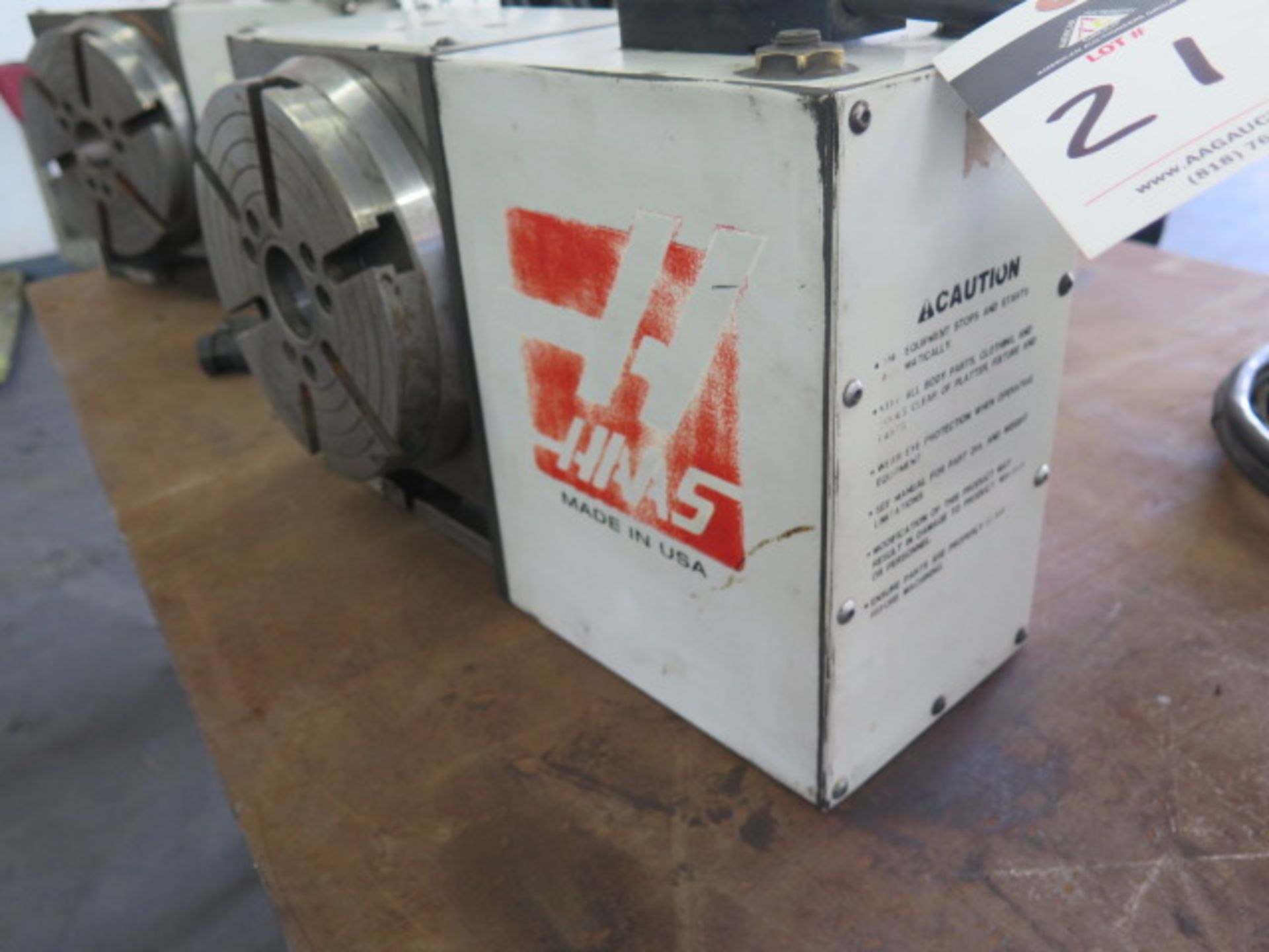 Haas HRT210H 8” 4th Axis Rotary Indexer s/n 220368 ( Change Parameter #45 VALUE from “0” to “16384”) - Image 3 of 8