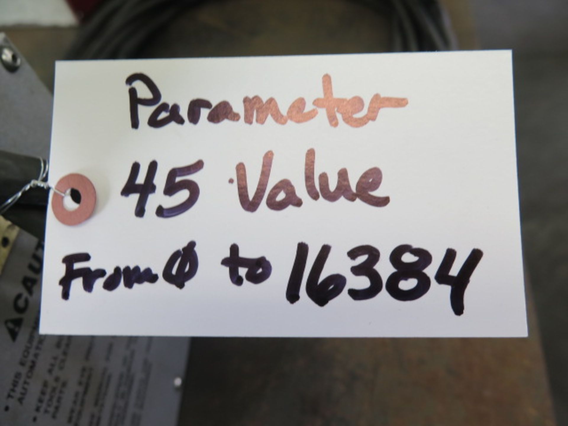 Haas HRT160 6” 4th Axis Rotary Indexer s/n 162345 ( Parameter #45 VALUE from “0” to “16384”) - Image 8 of 9