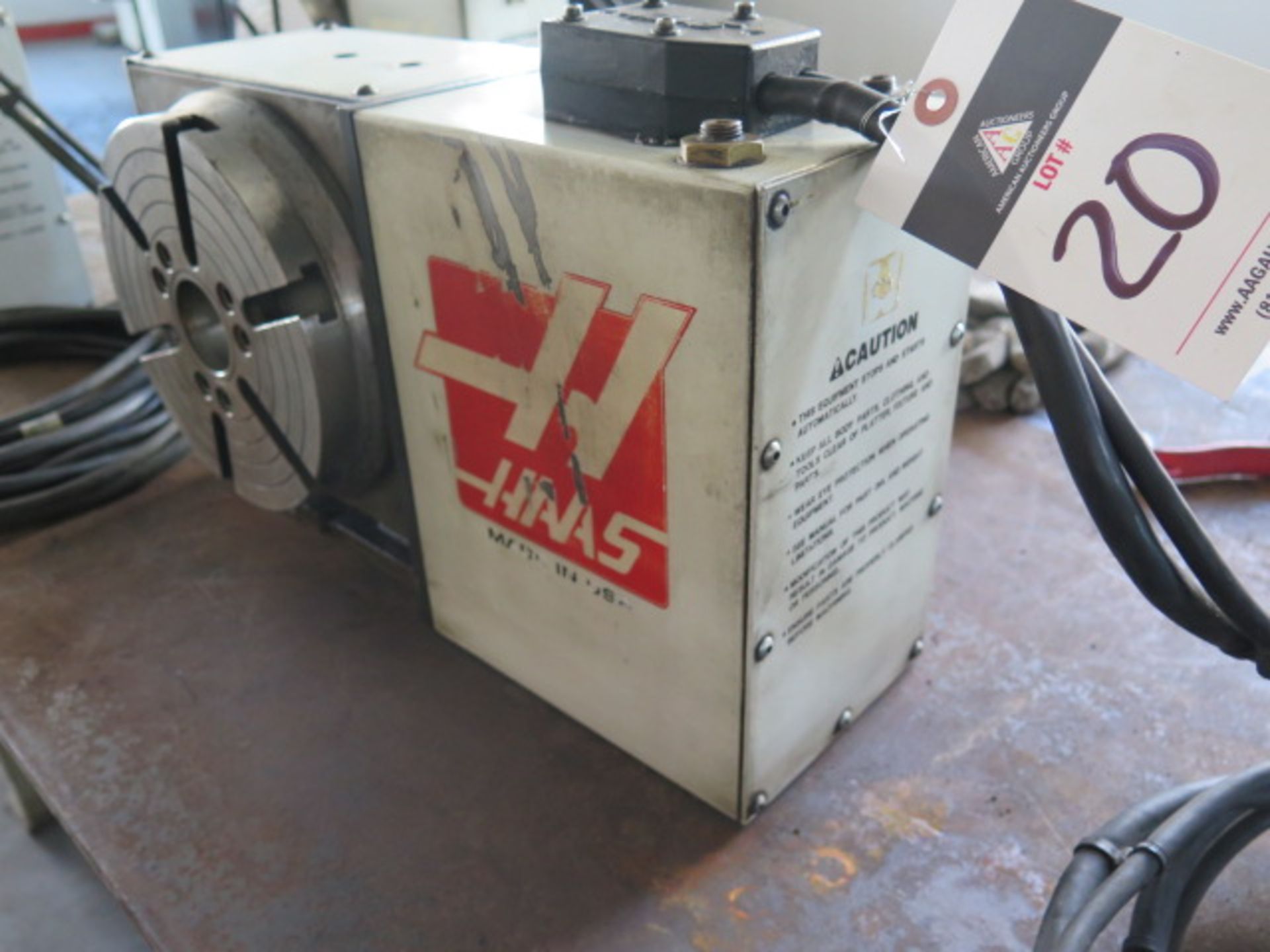 Haas HRT210H 8” 4th Axis Rotary Indexer s/n 220217 ( Change Parameter 45 VALUE from “0” to “16384”) - Image 3 of 8