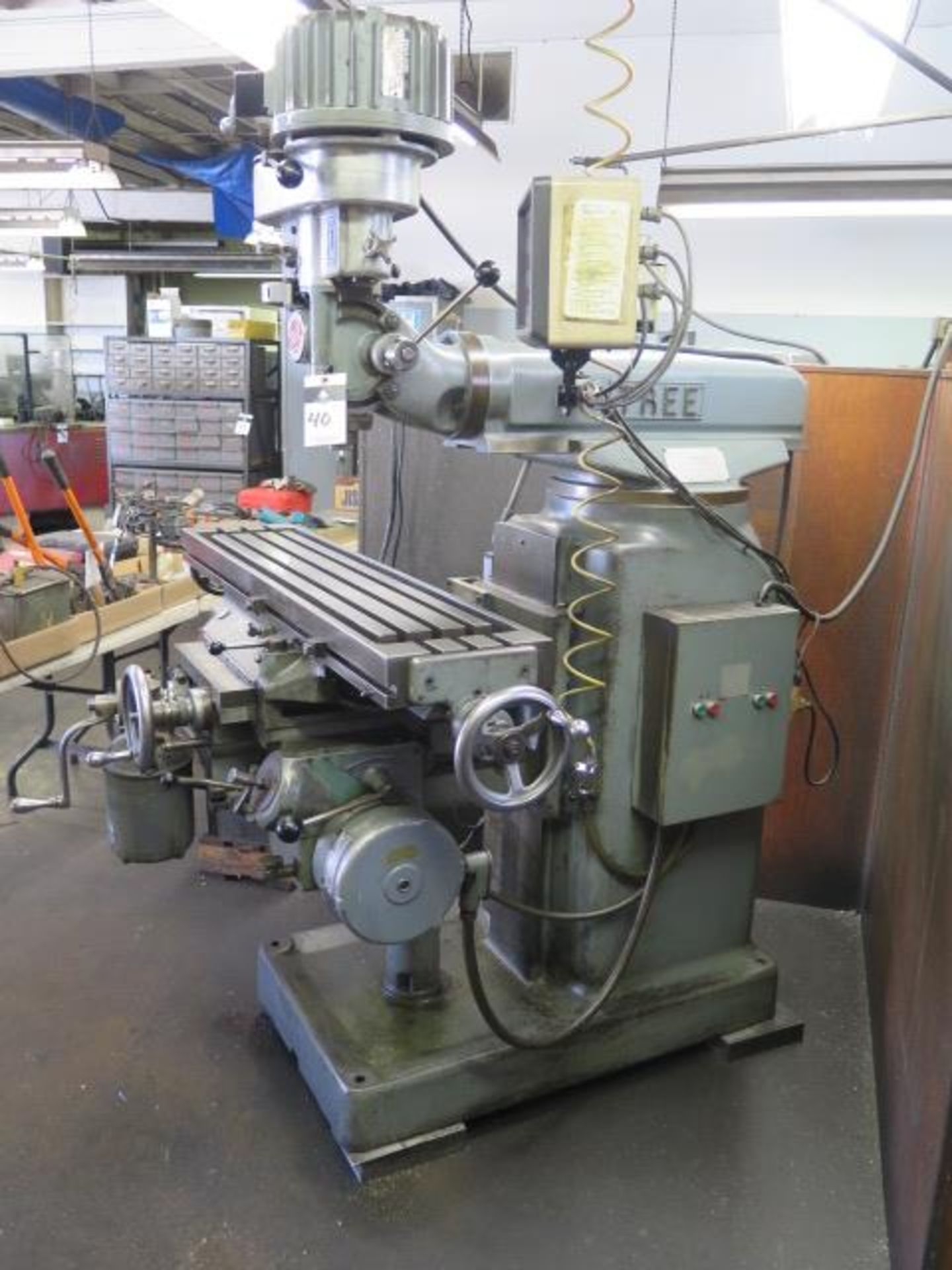 Tree 2UVRC Vertical Mill w/ Anilam 3-Axis DRO, 2Hp Motor, 60-3300 Dial Change RPM, Colleted Spindle, - Image 2 of 8