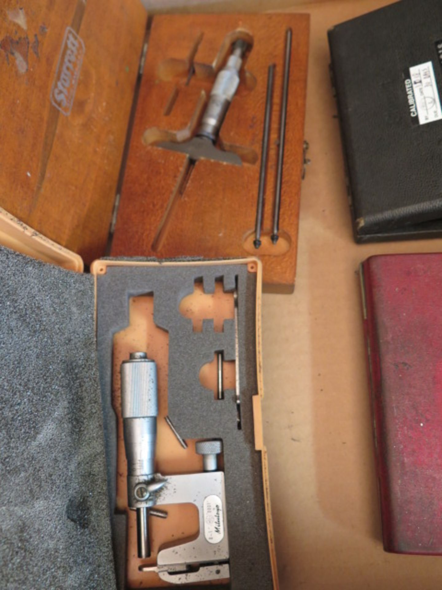 Starrett 0-3" Depth Mic, (2) 0-1" Anvil Mics and 1.5"- 8" ID Mic - Image 3 of 3