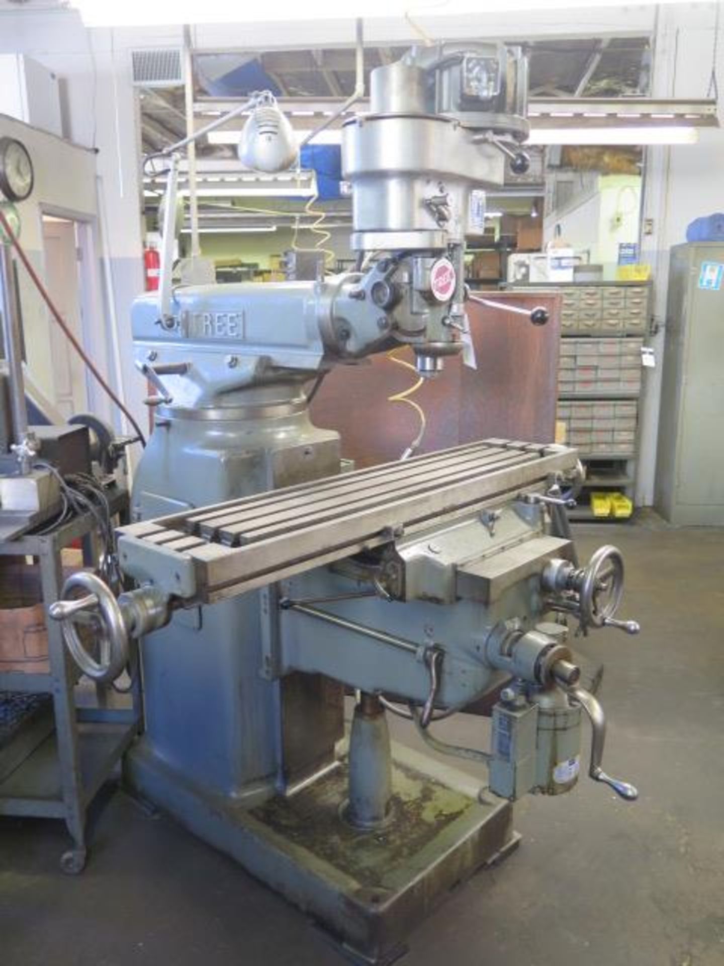 Tree 2UVRC Vertical Mill w/ 2Hp Motor, 60-3300 Dial Change RPM, Colleted Spindle, Power “X” and Knee - Image 2 of 7