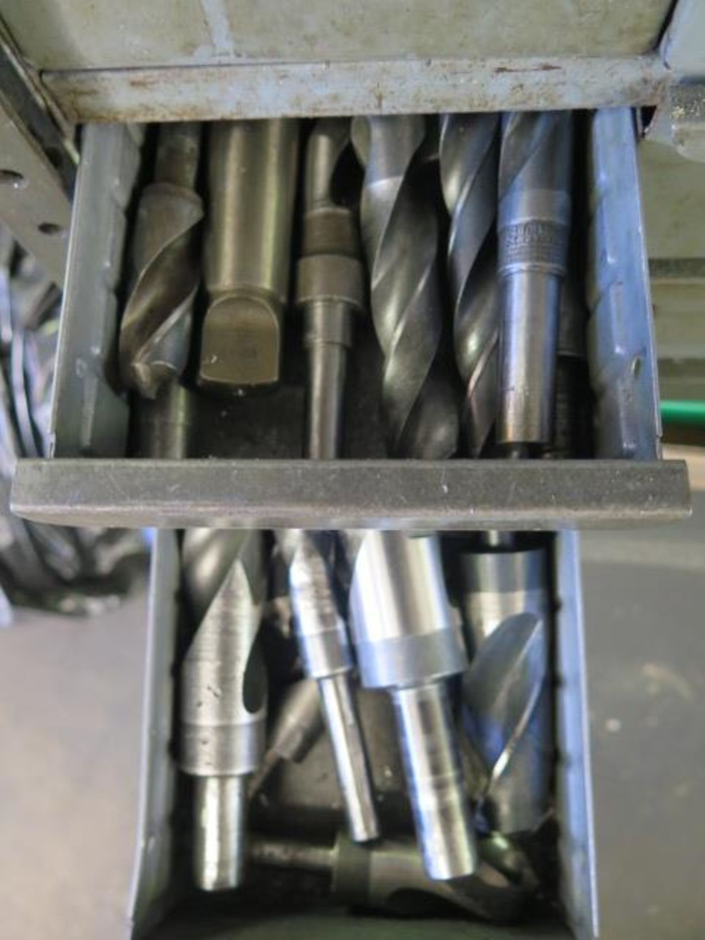 Endmills, Taps and Misc Tooling w/ Rack - Image 2 of 5