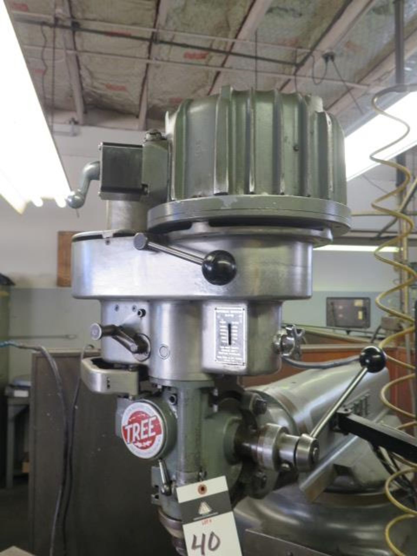 Tree 2UVRC Vertical Mill w/ Anilam 3-Axis DRO, 2Hp Motor, 60-3300 Dial Change RPM, Colleted Spindle, - Image 3 of 8