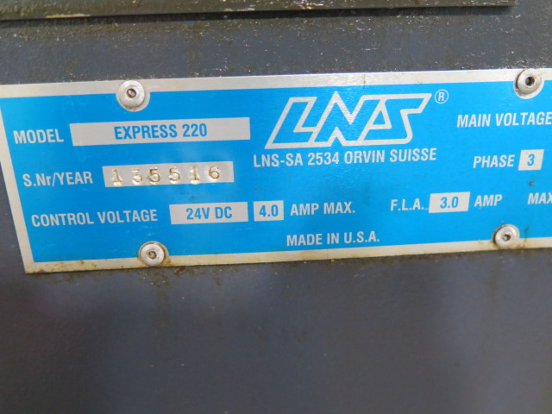 LNS Hydrobar Express 220 Automatic Bar Loader/Feeder s/n 135516 w/ Digital Controls - Image 6 of 6