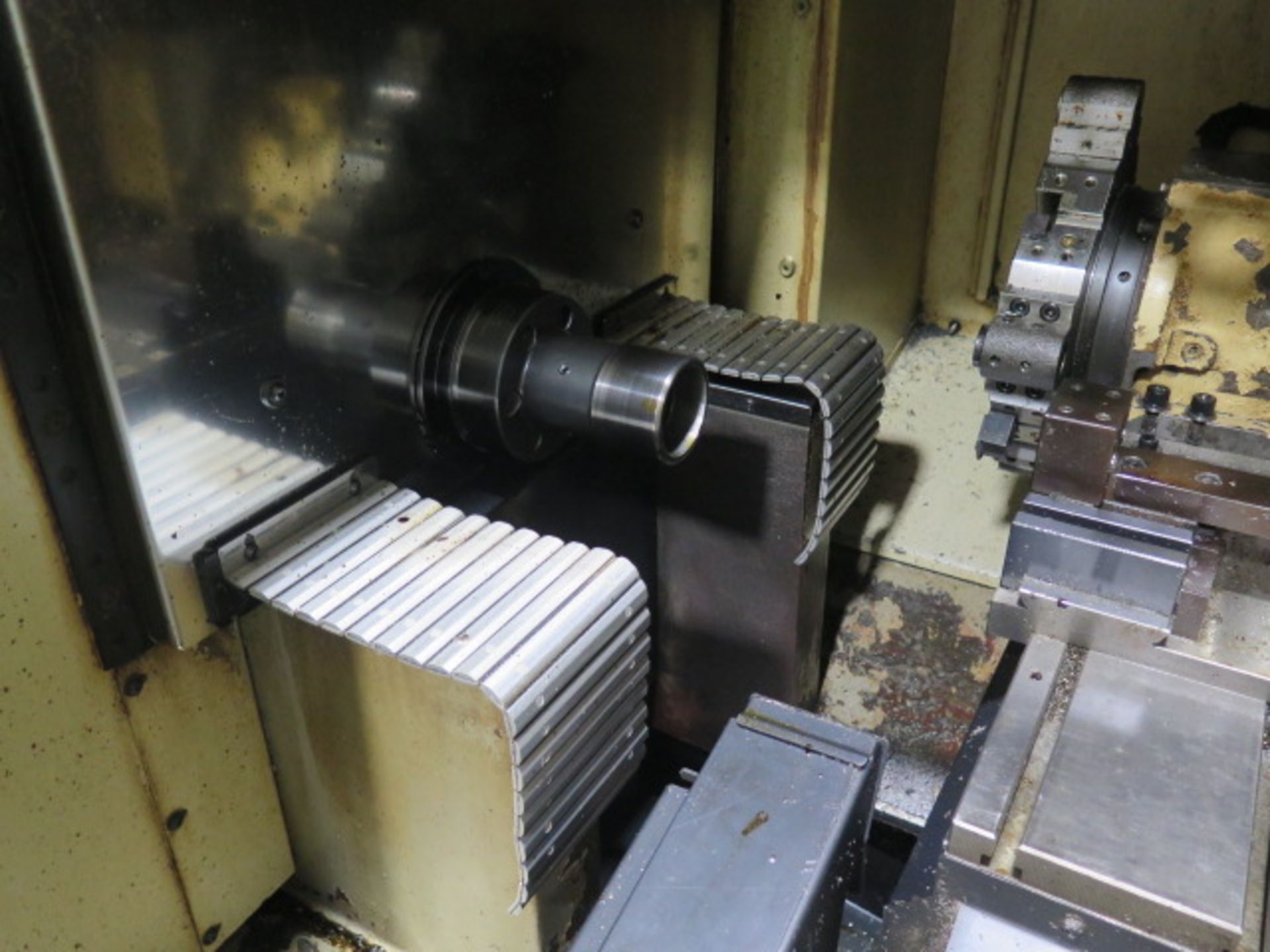 Ganesh CS-32T CNC Cross Slide Turning Center s/n CS-961004 w/ Fanuc Series 0i-Mate-TC Controls, 8- - Image 6 of 11