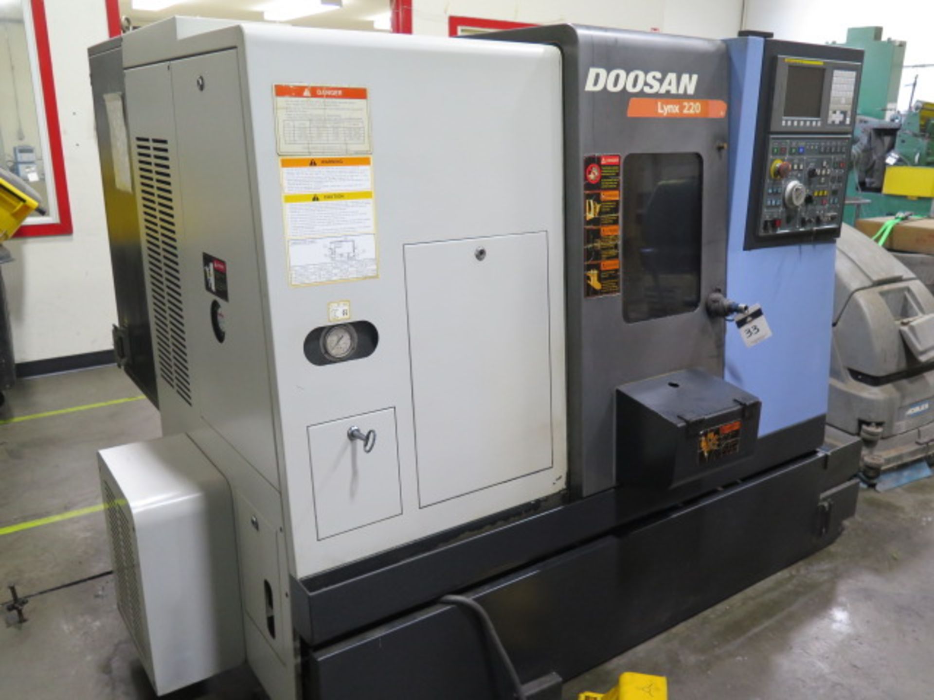 2007 Doosan Lynx 220 CNC Turning Center s/n L2202077 w/ Fanuc Series 0i-TC Controls, Tool Presetter, - Image 2 of 13