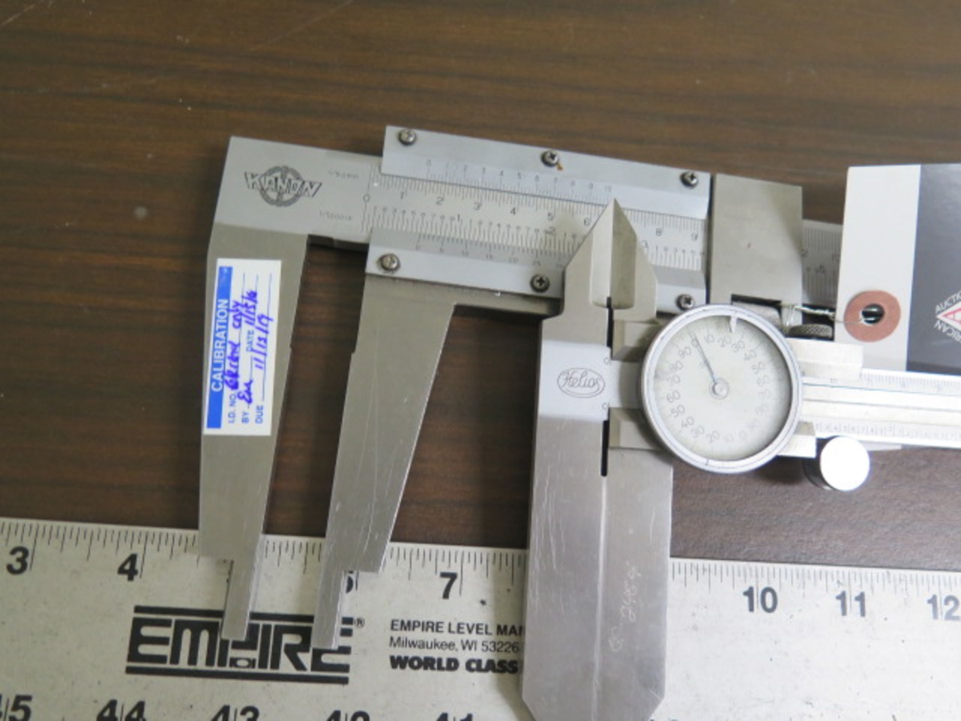 Kanon 24" Vernier Caliper, Helios 12" Dial Caliper and 48" Scale - Image 2 of 3