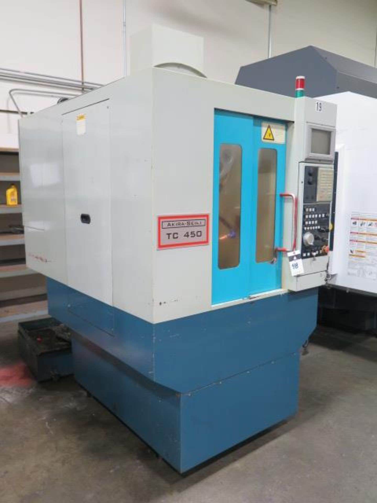 2005 Akira Seiki TC450 CNC Drilling/Tapping Machine s/n DD0M2259-543 w/ Mitsubishi Controls, 12- - Image 3 of 11