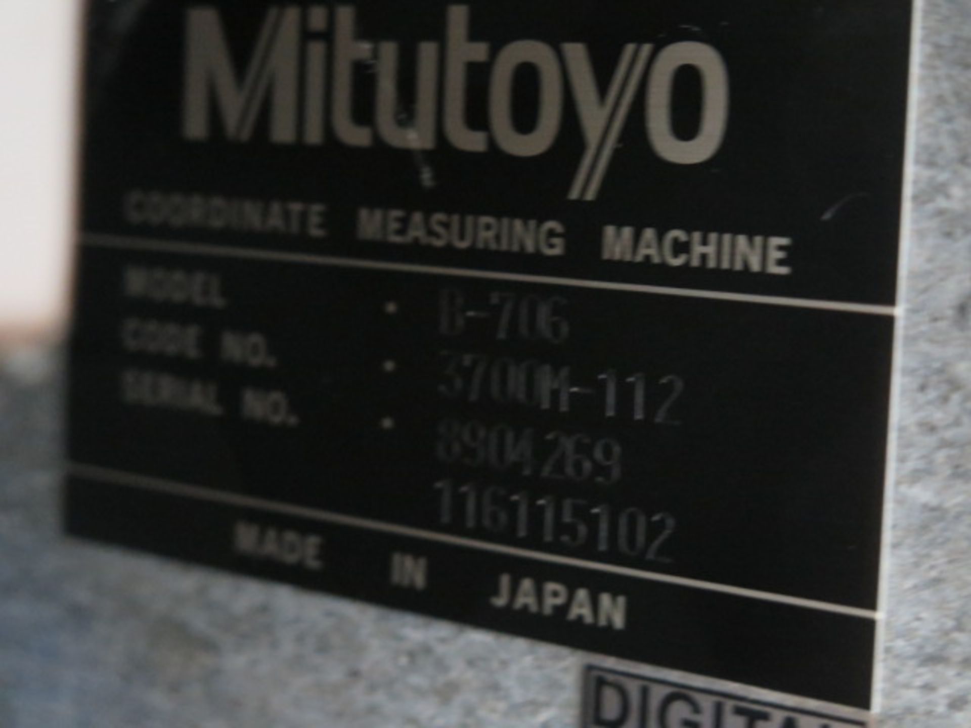 Mitutoyo B706 CMM Machine w/ CMM Manager Upgraded Software, Renishaw MH20i Probe Head, 31” x 24” x - Image 10 of 12