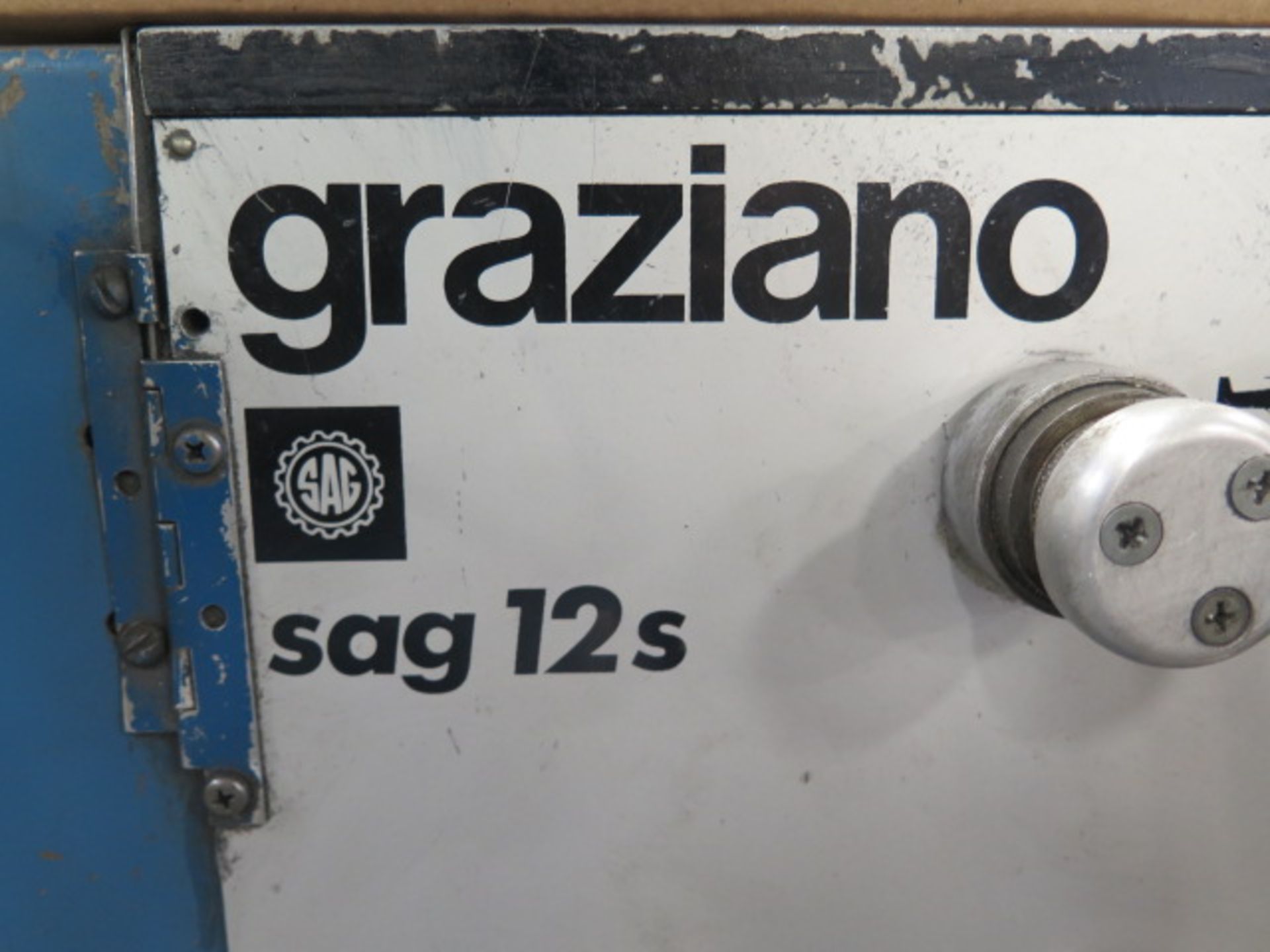 Graziano SAG-12S 12” x 32” Gap Bed Lathe s/n SAG-12-110224 w/ Adjustable RPM, Inch/mm Threading, - Image 12 of 12