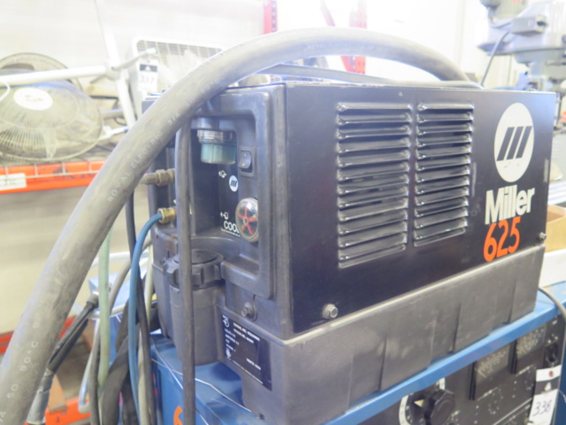 Miller Syncrowave 300 AC/DC Arc Welding Power Source s/n JF916464 w/ Miller Coolmate-3 Cooler - Image 4 of 6