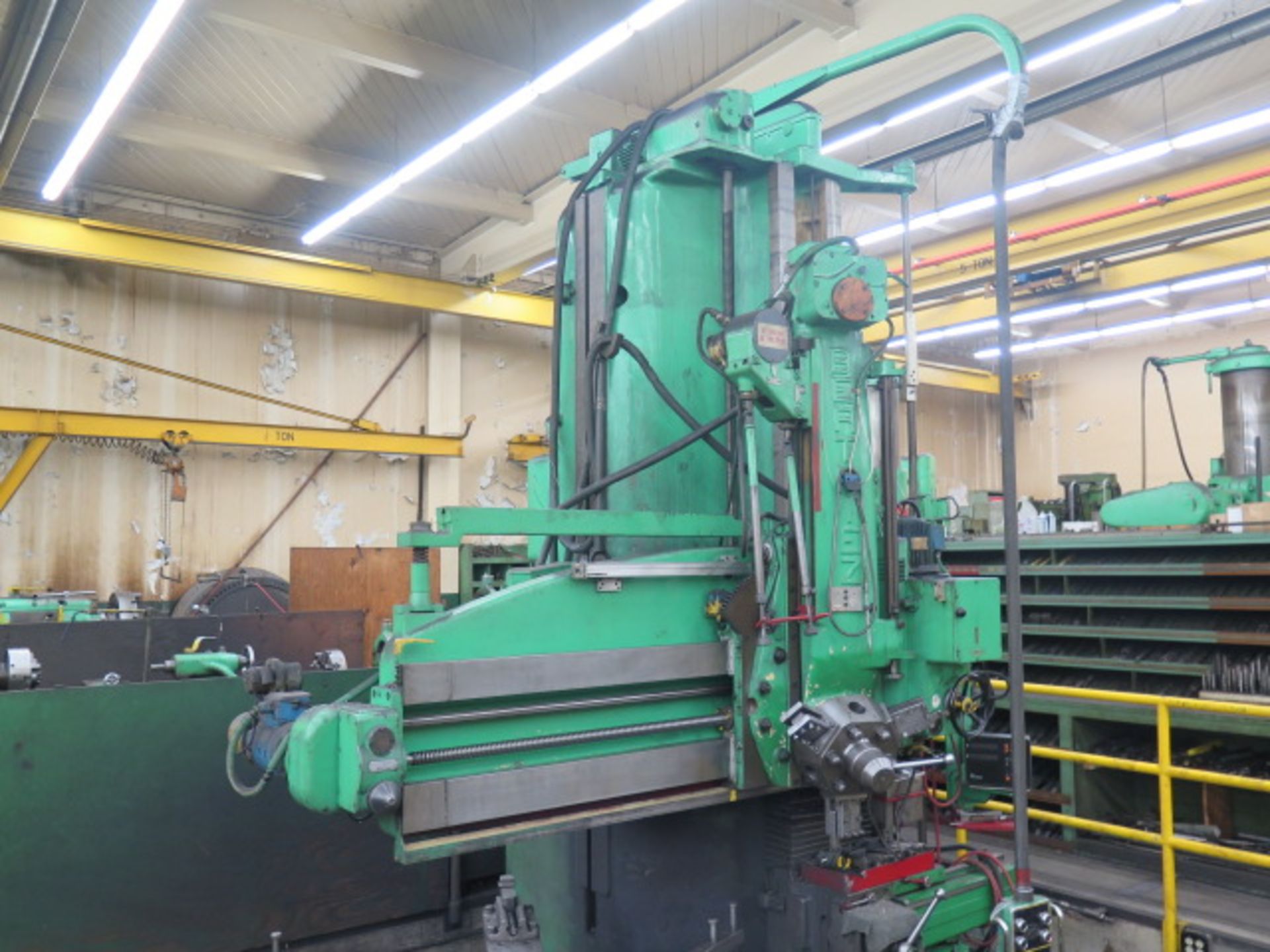Berthiez type 9340/3 70” to 114” Open Side Vertical Boring Mill s/n 8147-NU w/ Heidenhain DRO, .62- - Image 4 of 15