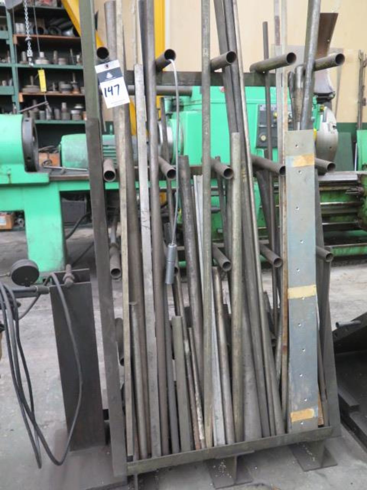 Material Rack w/ Misc Steel Stock