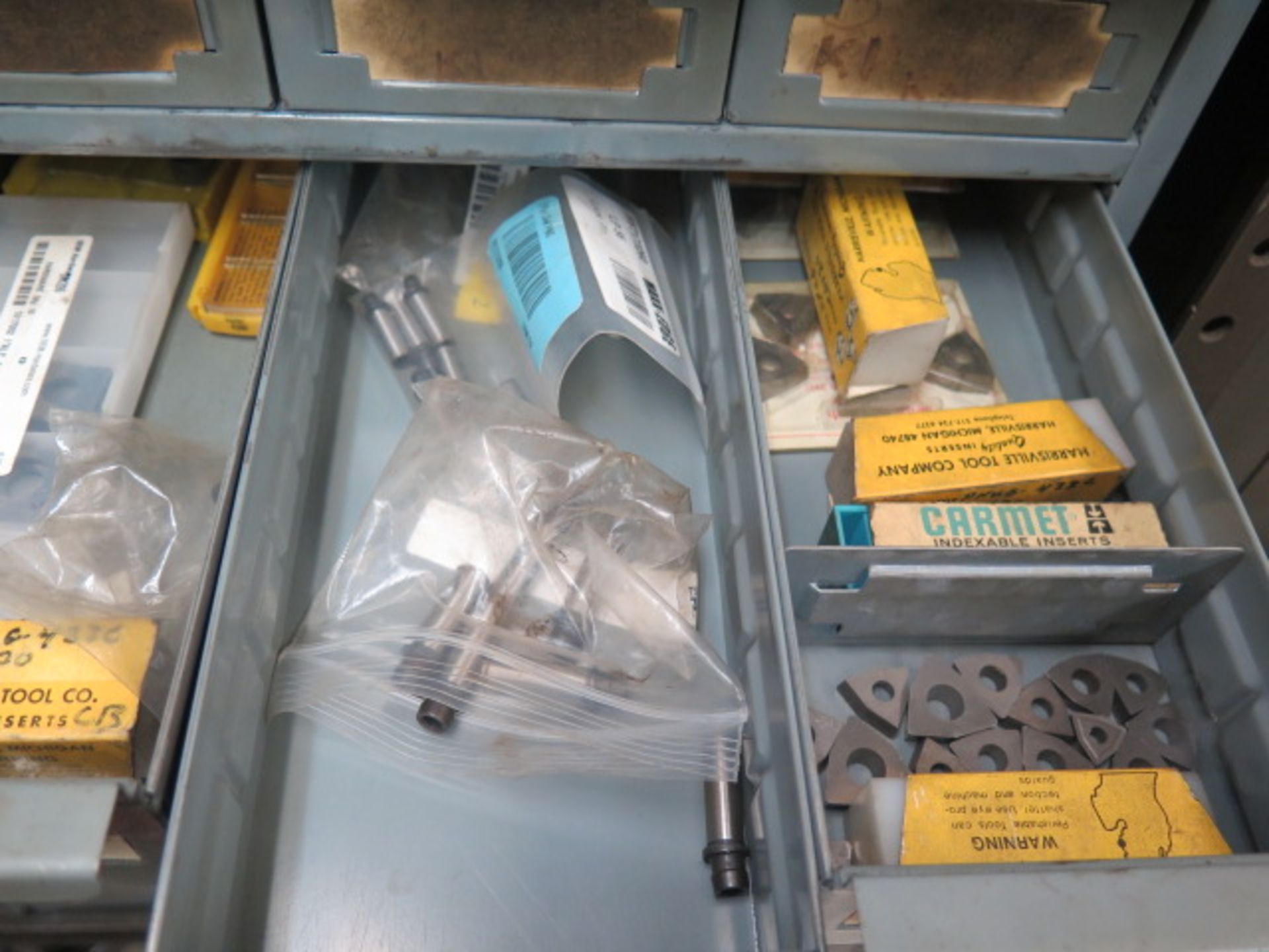 Carbide Inserts and Misc Tooling w/ Shelving - Image 6 of 8
