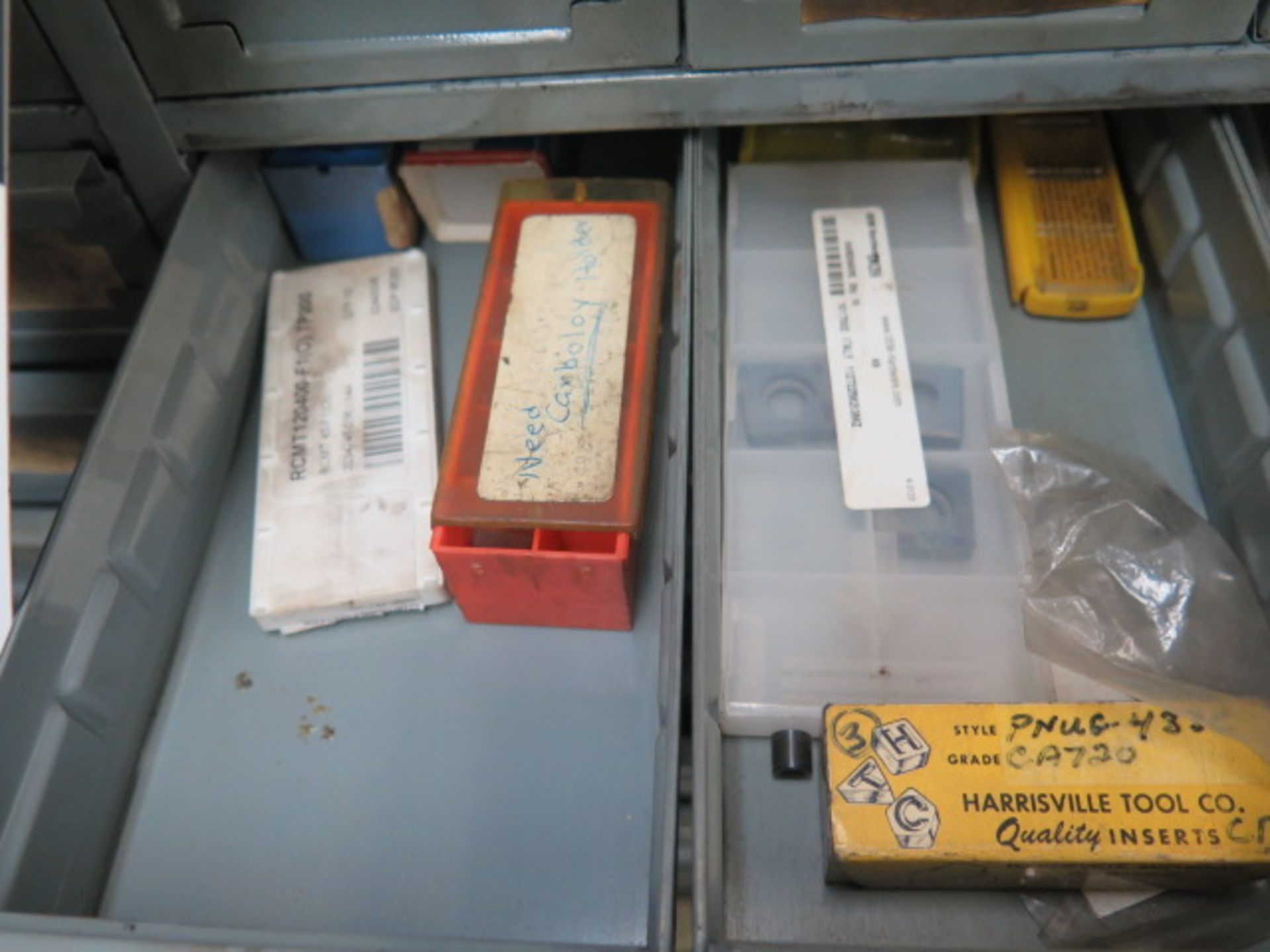 Carbide Inserts and Misc Tooling w/ Shelving - Image 7 of 8